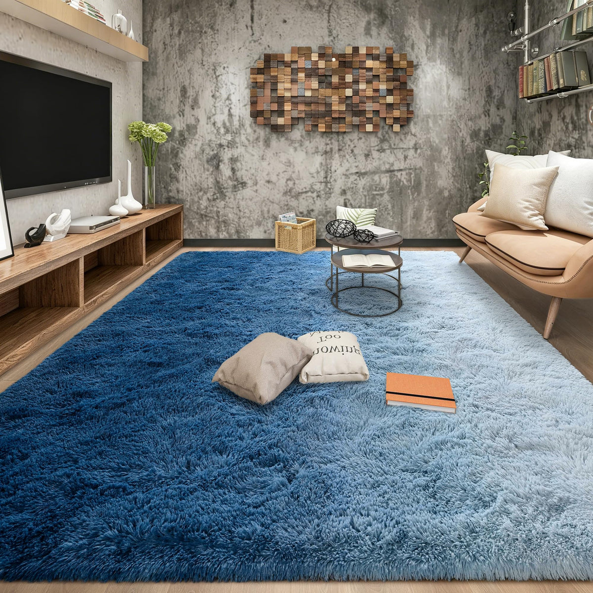 Tepook Fluffy Large Rugs for Living Room, 8x10 Area Rugs for Bedroom