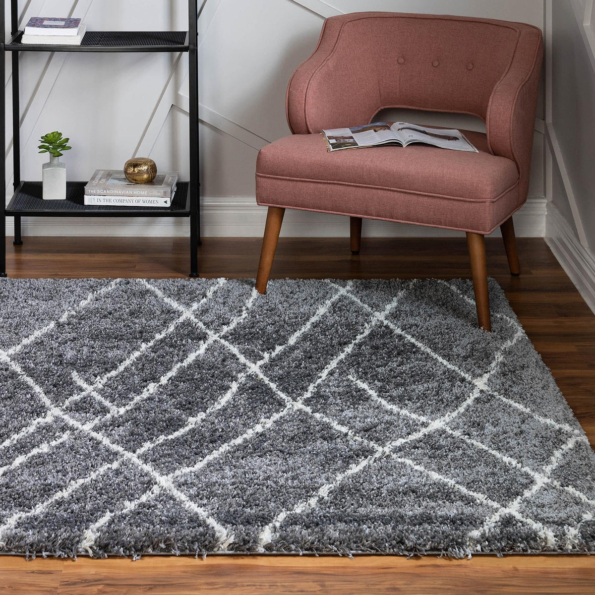 Rugs.com - Soft Touch Shag Rug – 6' 1 x 9' Sage Green Plush Shag Rug – Ultra Soft High Pile Area Rug for Bedroom, Living Room, and Home Office