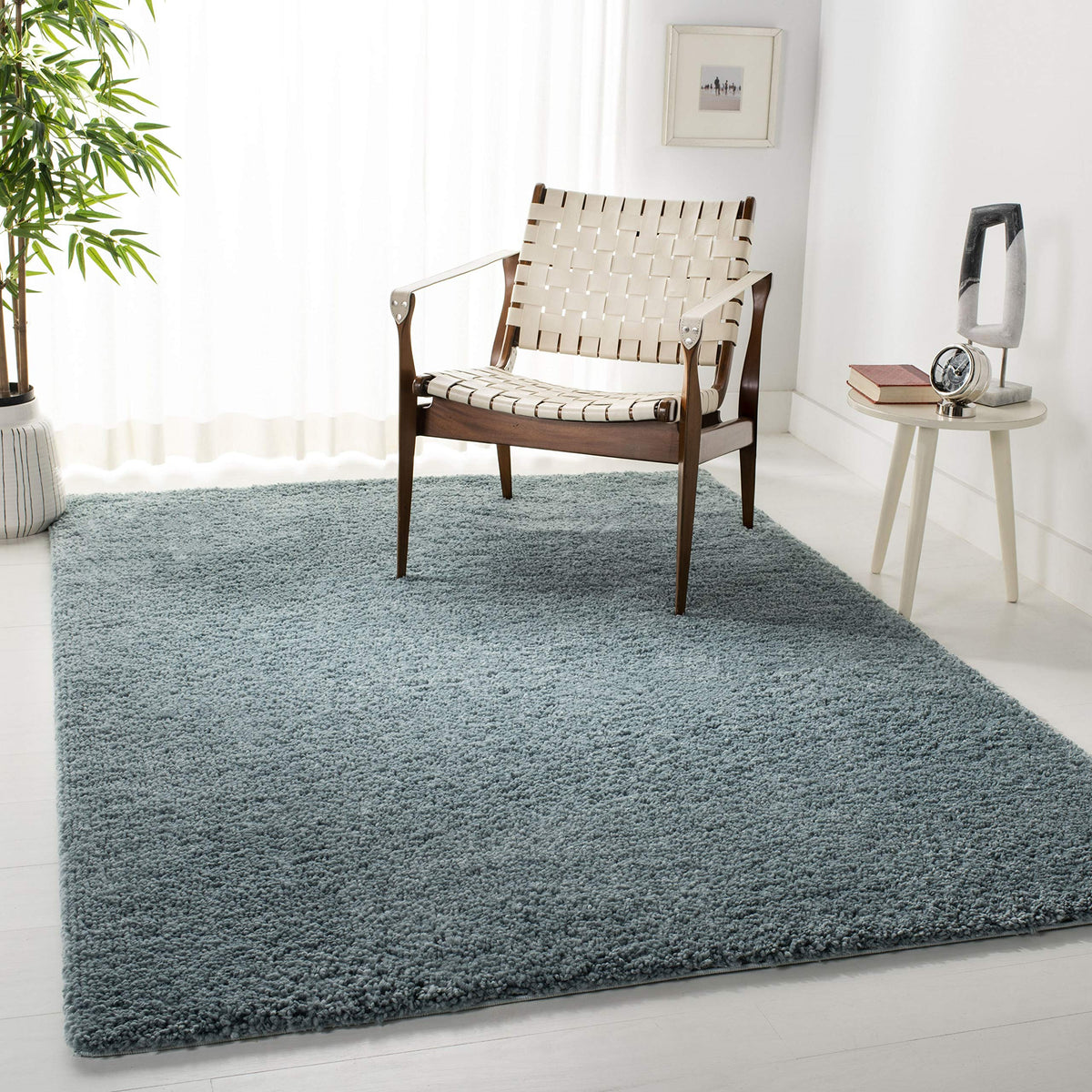 SAFAVIEH August Shag Rug 8'x10', Soft Plush Modern Ivory AUG900C