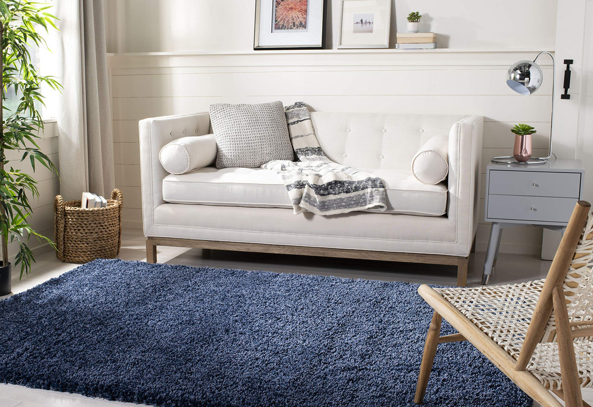 SAFAVIEH Area Rug 8x10 - California Shag Collection - Large - Beige, Non-Shedding & Easy to Clean, Ultra Plush Thick Pile, Ideal for Living Room, Bedroom, Dining Space (SG151-1313)