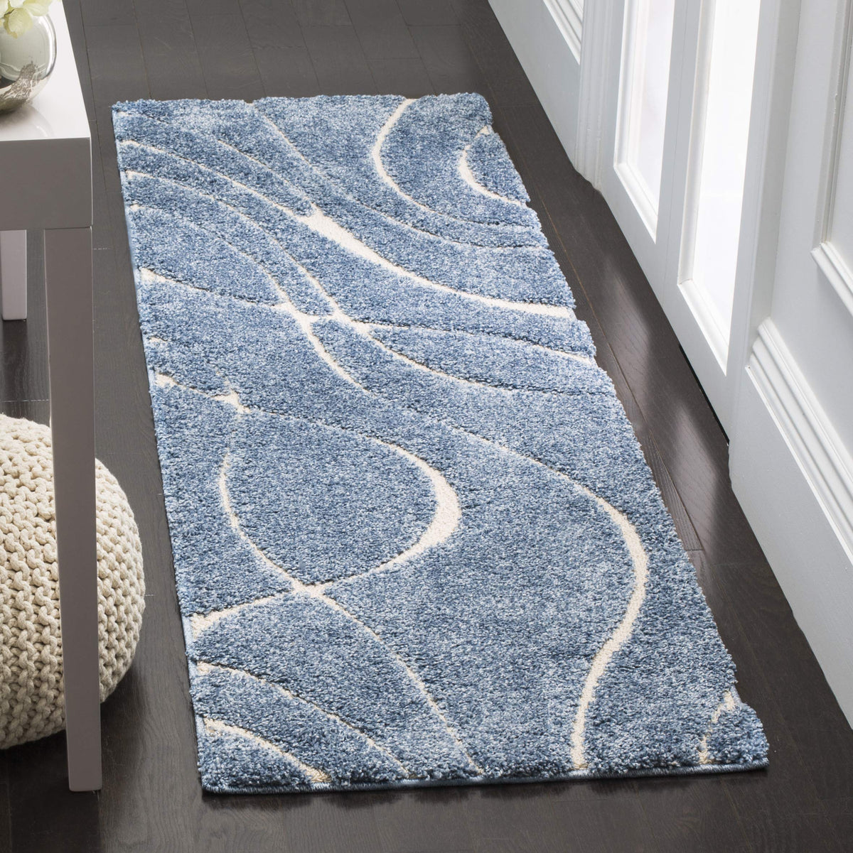 SAFAVIEH Florida Shag Rug 6'x9', Soft Plush Modern Cream & Beige SG471-1113