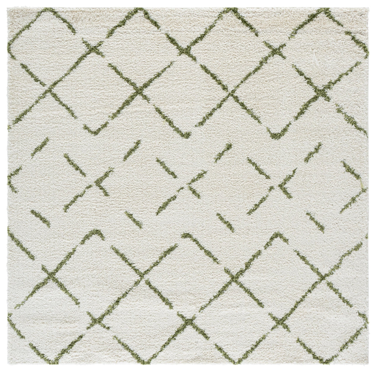 SAFAVIEH Arizona Shag Rug 5'1"x7'6", Soft Plush Ivory & Beige ASG743A