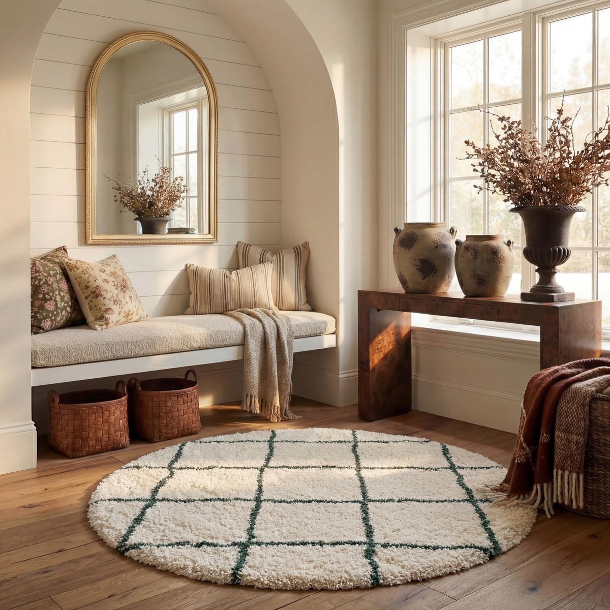 SAFAVIEH Hudson Shag Rug 8'x10', Soft Plush Moroccan Ivory & Beige SGH281D