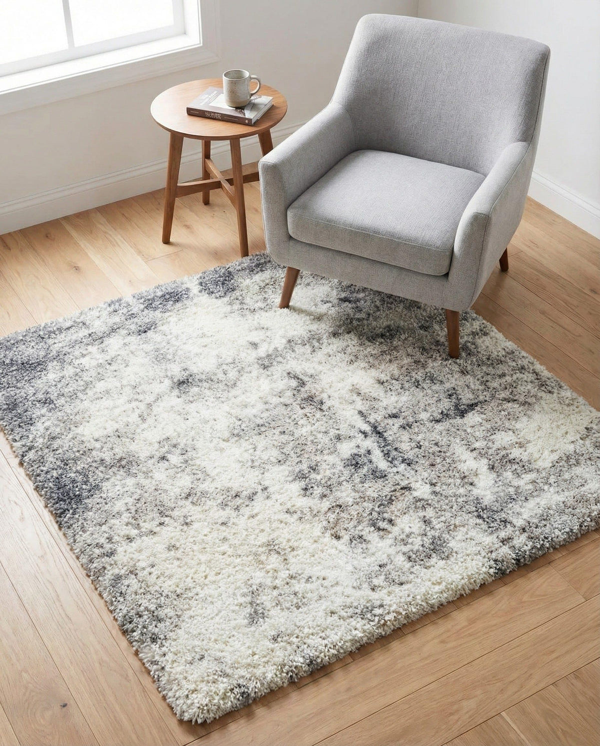 Rugs.com - Soft Touch Shag Rug – 7' 1 x 10' Khaki Shag Rug – Plush Easy-Clean Area Rug, Ideal for Bedrooms, Living Rooms, and Offices