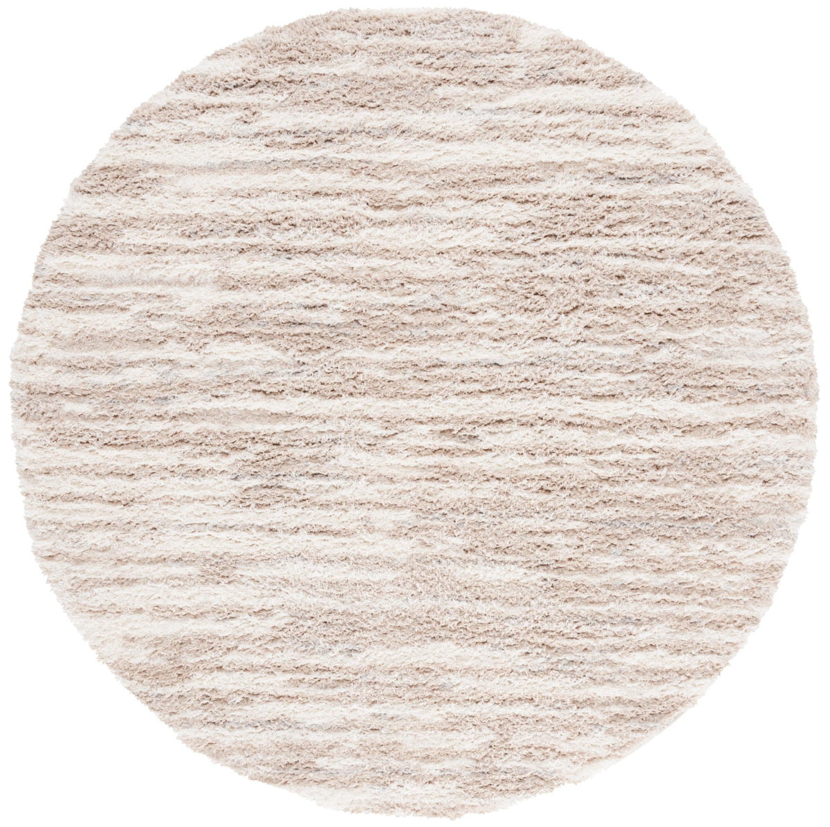 SAFAVIEH Area Rug 8x10 - Lindsay Shag Collection - Large - Beige & Ivory, Non-Shedding & Easy Cleaning, Ultra Plush Thick Pile, Ideal for Living Room, Bedroom, Dining Space (LNS554B)