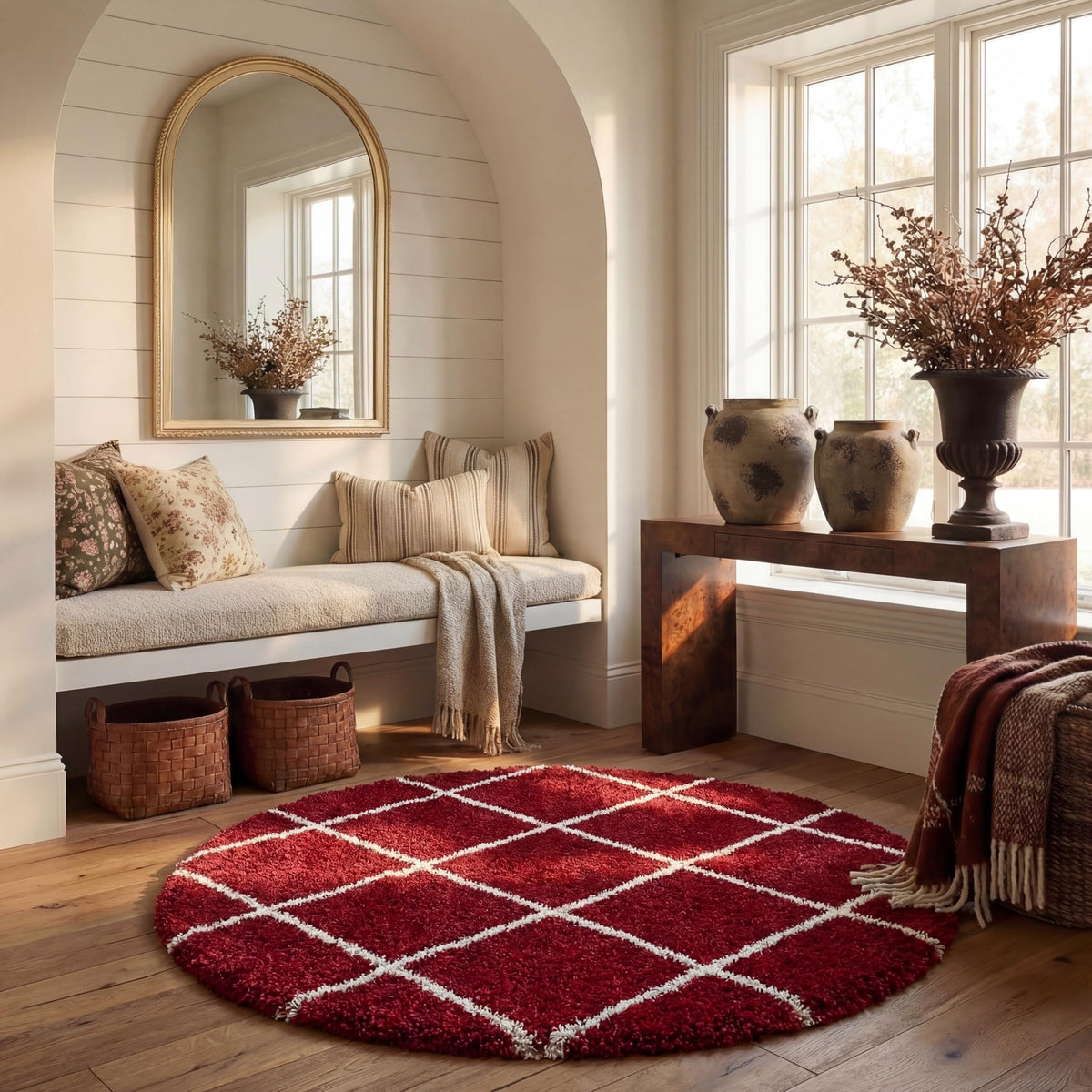 SAFAVIEH Hudson Shag Rug 8'x10', Soft Plush Moroccan Ivory & Beige SGH281D