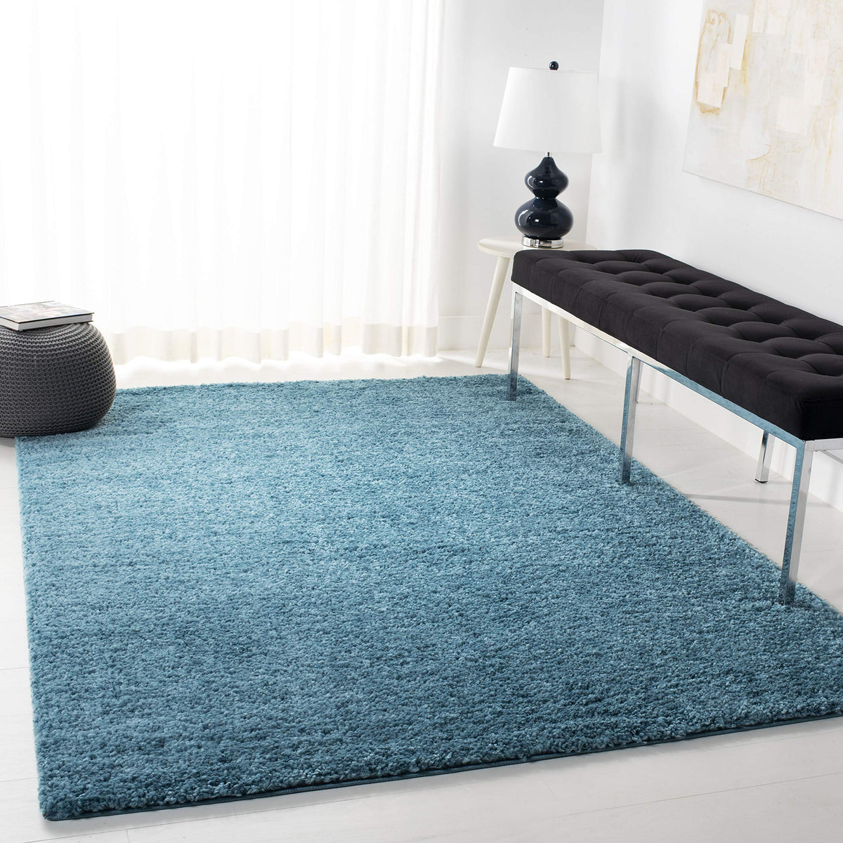 SAFAVIEH August Shag Rug 8'x10', Soft Plush Modern Ivory AUG900C