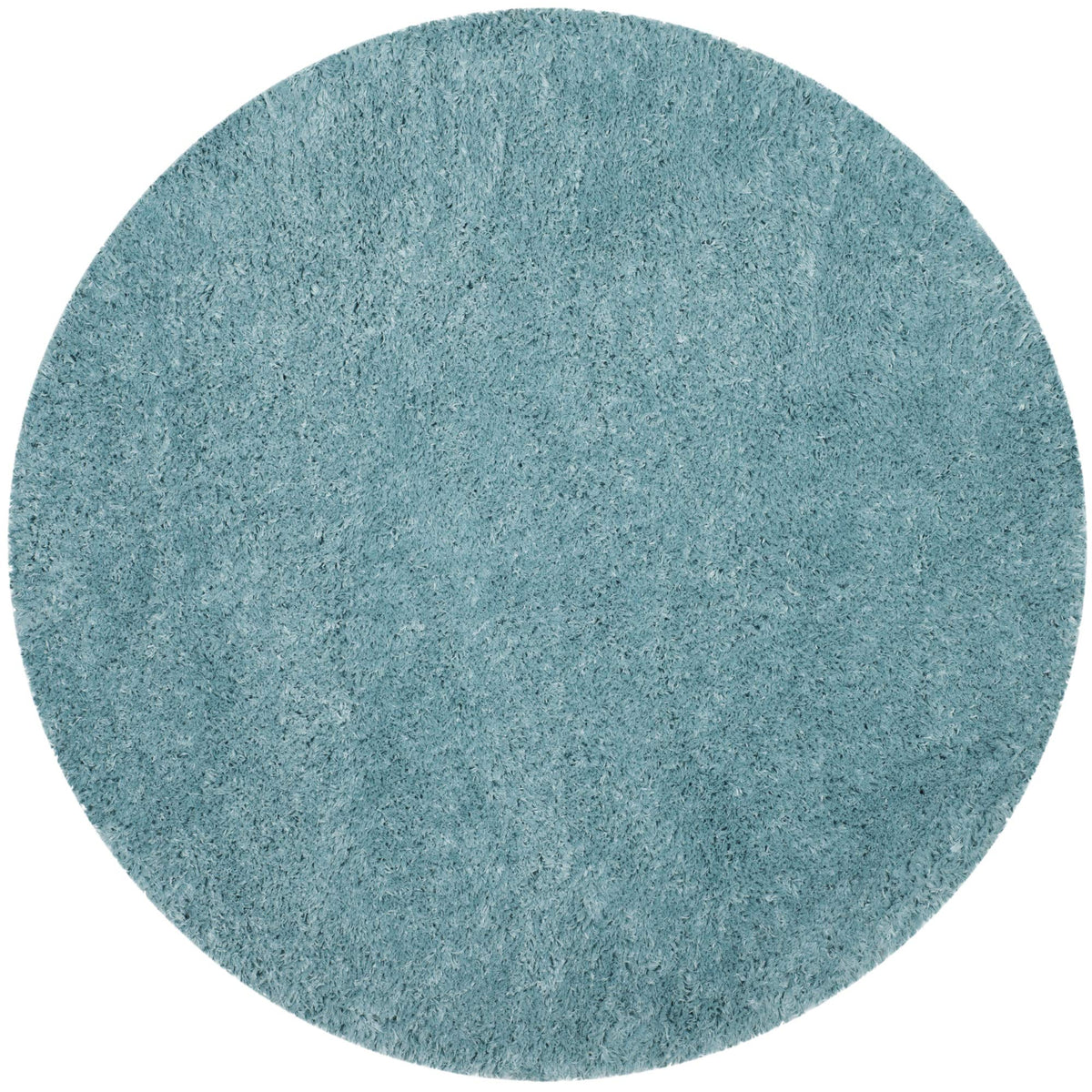 SAFAVIEH Polar Shag Collection Area Rug - 4' Round, Light Beige, Solid Glam Design, Non-Shedding & Easy Care, 3-inch Thick Ideal for High Traffic Areas in Living Room, Bedroom (PSG800A)