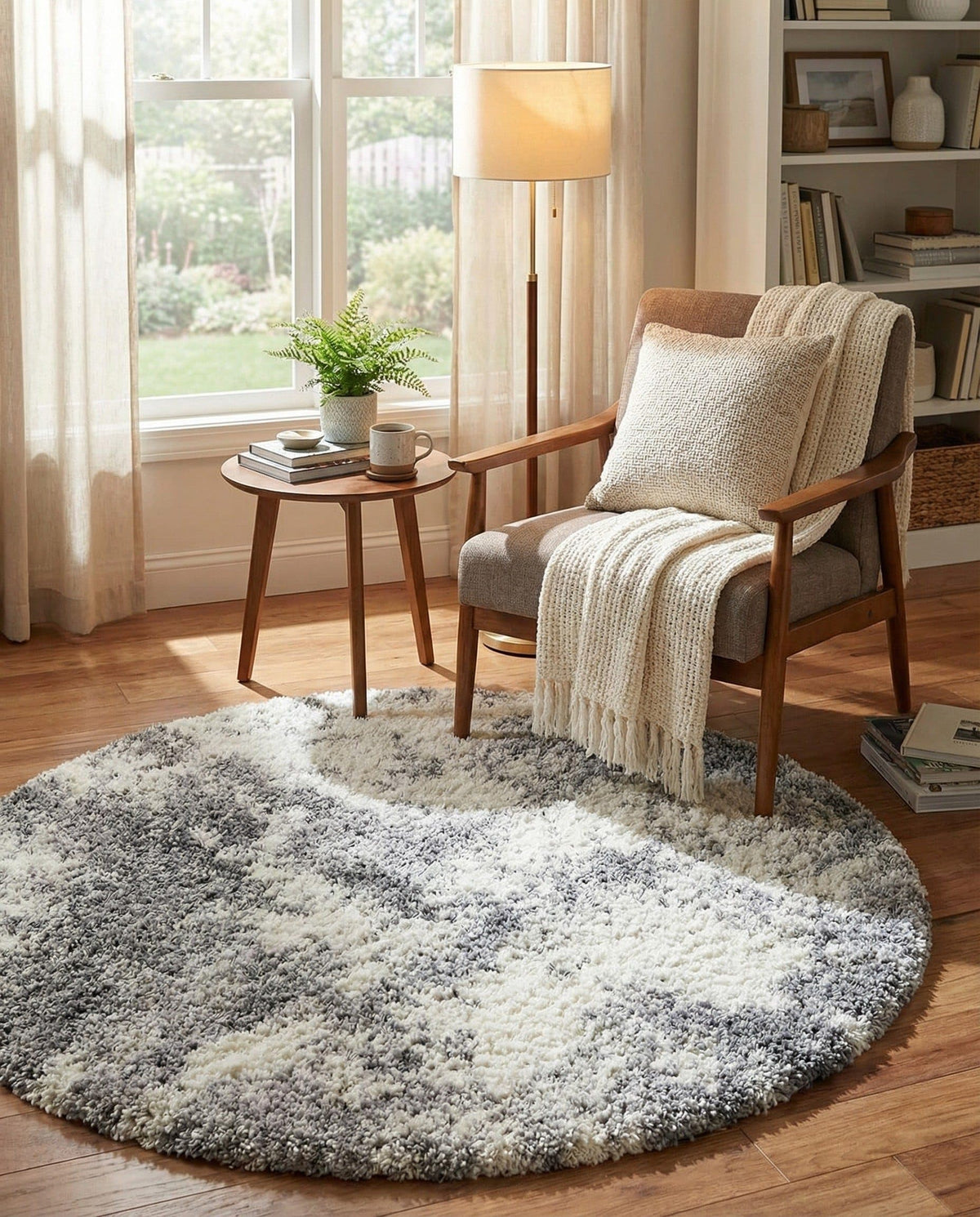 Rugs.com - Soft Touch Shag Rug – 7' 1 x 10' Khaki Shag Rug – Plush Easy-Clean Area Rug, Ideal for Bedrooms, Living Rooms, and Offices