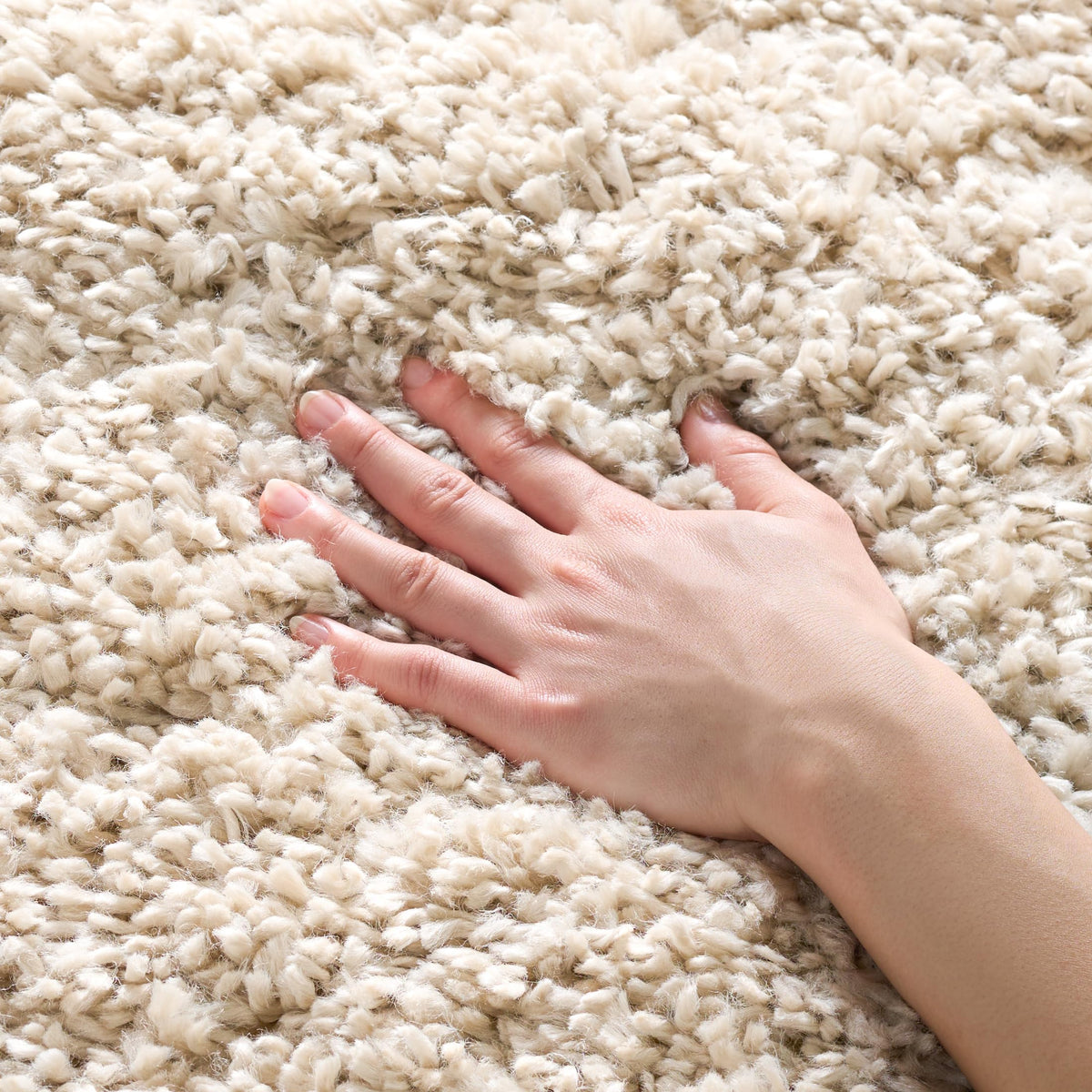 SAFAVIEH August Shag Rug 5'3"x7'6", Soft Plush Modern Ivory AUG200C