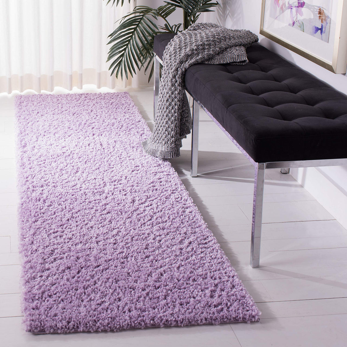 SAFAVIEH August Shag Rug 8'x10', Soft Plush Modern Ivory AUG900C
