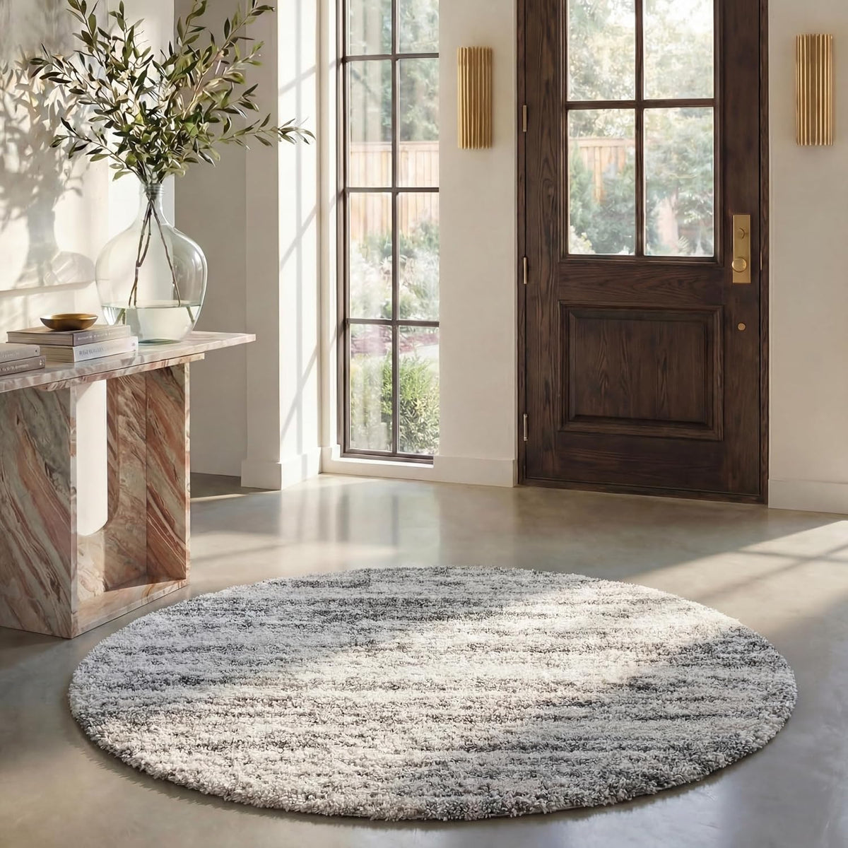 SAFAVIEH Hudson Shag Rug 8x10, Large Ivory & Beige SGH206B