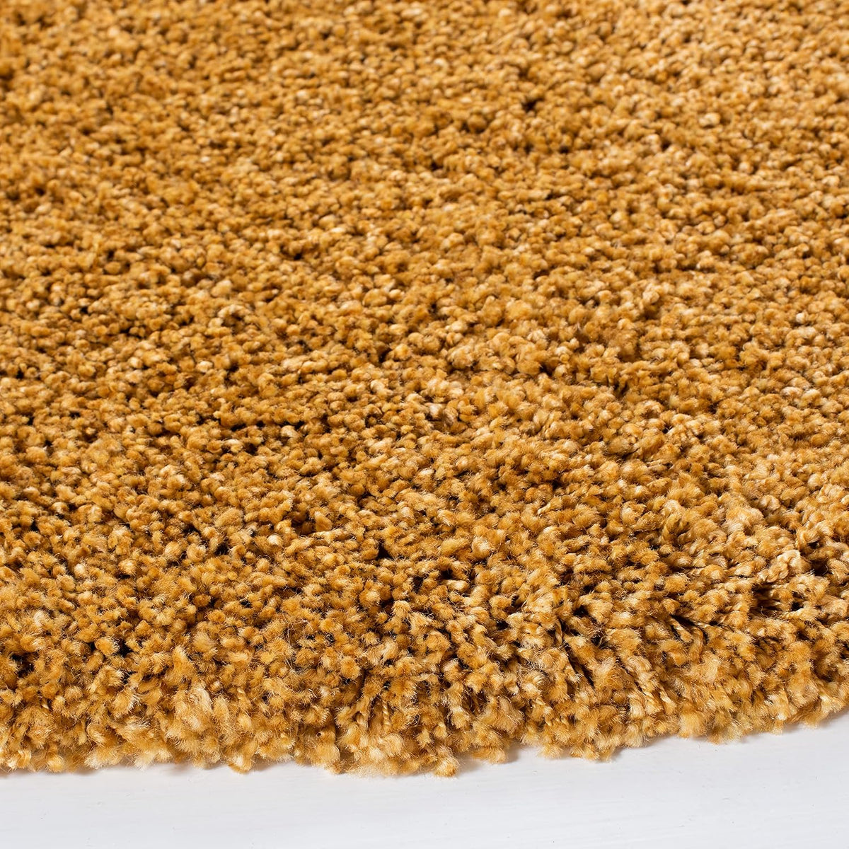 SAFAVIEH Hudson Shag Round Rug 4', Plush Gold SGH220D