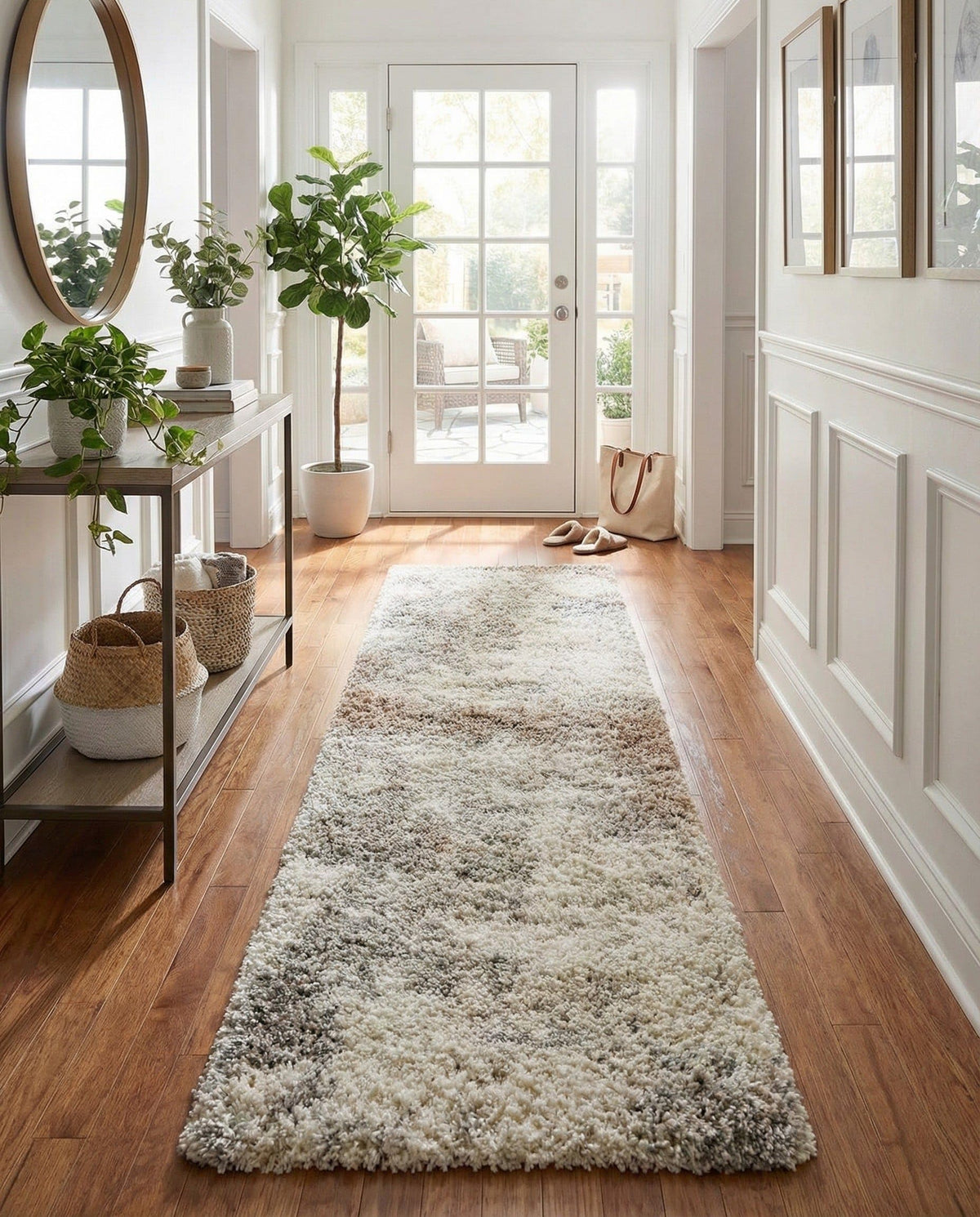 Rugs.com - Soft Touch Shag Rug – 7' 1 x 10' Khaki Shag Rug – Plush Easy-Clean Area Rug, Ideal for Bedrooms, Living Rooms, and Offices