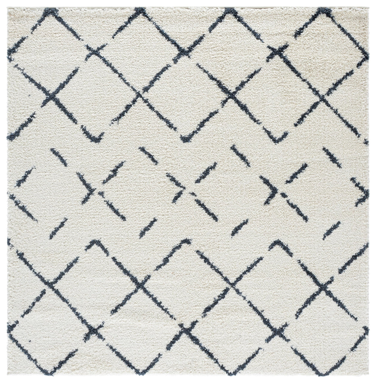 SAFAVIEH Arizona Shag Rug 5'1"x7'6", Soft Plush Ivory & Beige ASG743A