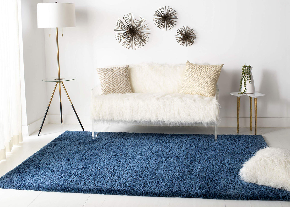SAFAVIEH August Shag Rug 8'x10', Soft Plush Modern Ivory AUG900C