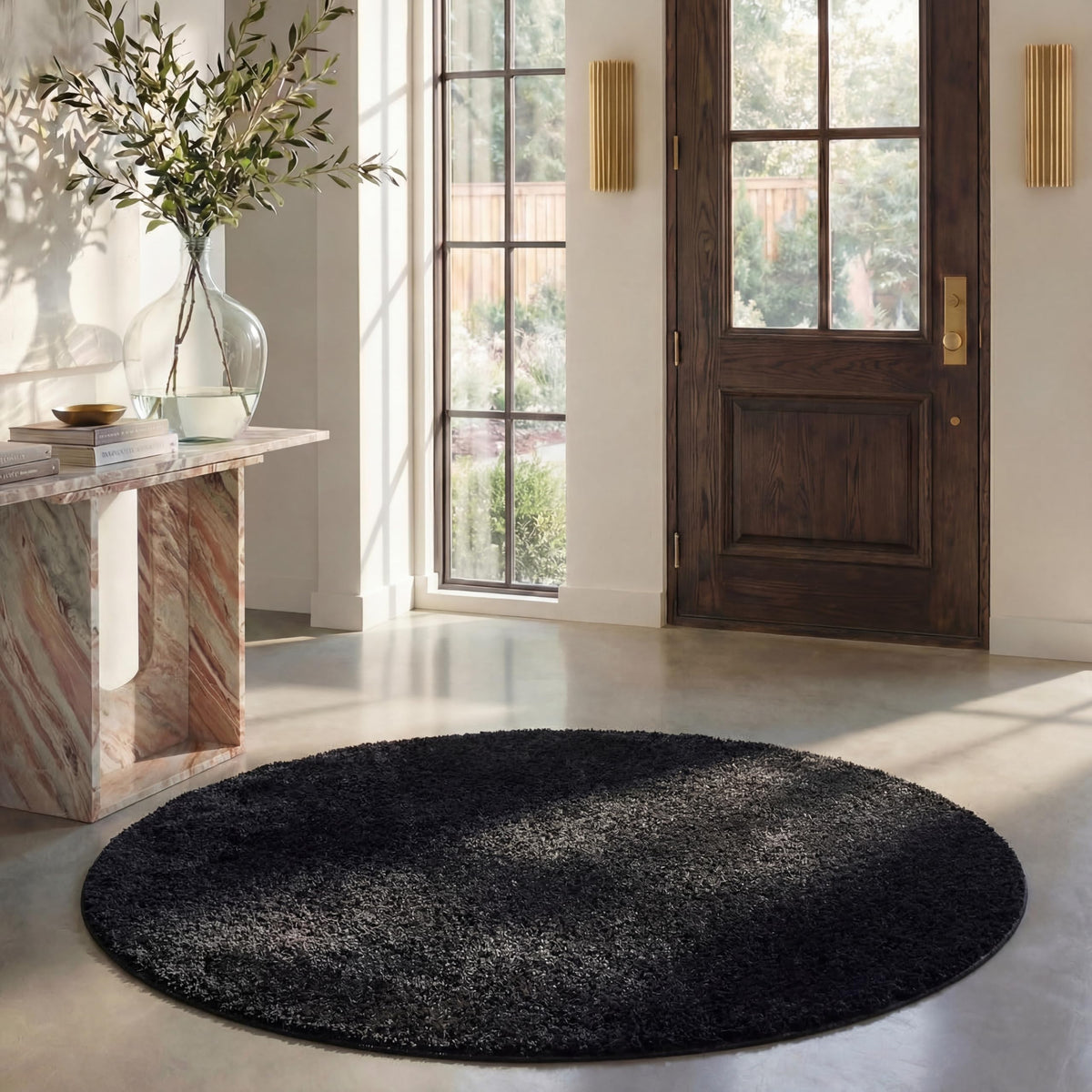 SAFAVIEH Area Rug 8x10 - California Shag Collection - Large - Beige, Non-Shedding & Easy to Clean, Ultra Plush Thick Pile, Ideal for Living Room, Bedroom, Dining Space (SG151-1313)