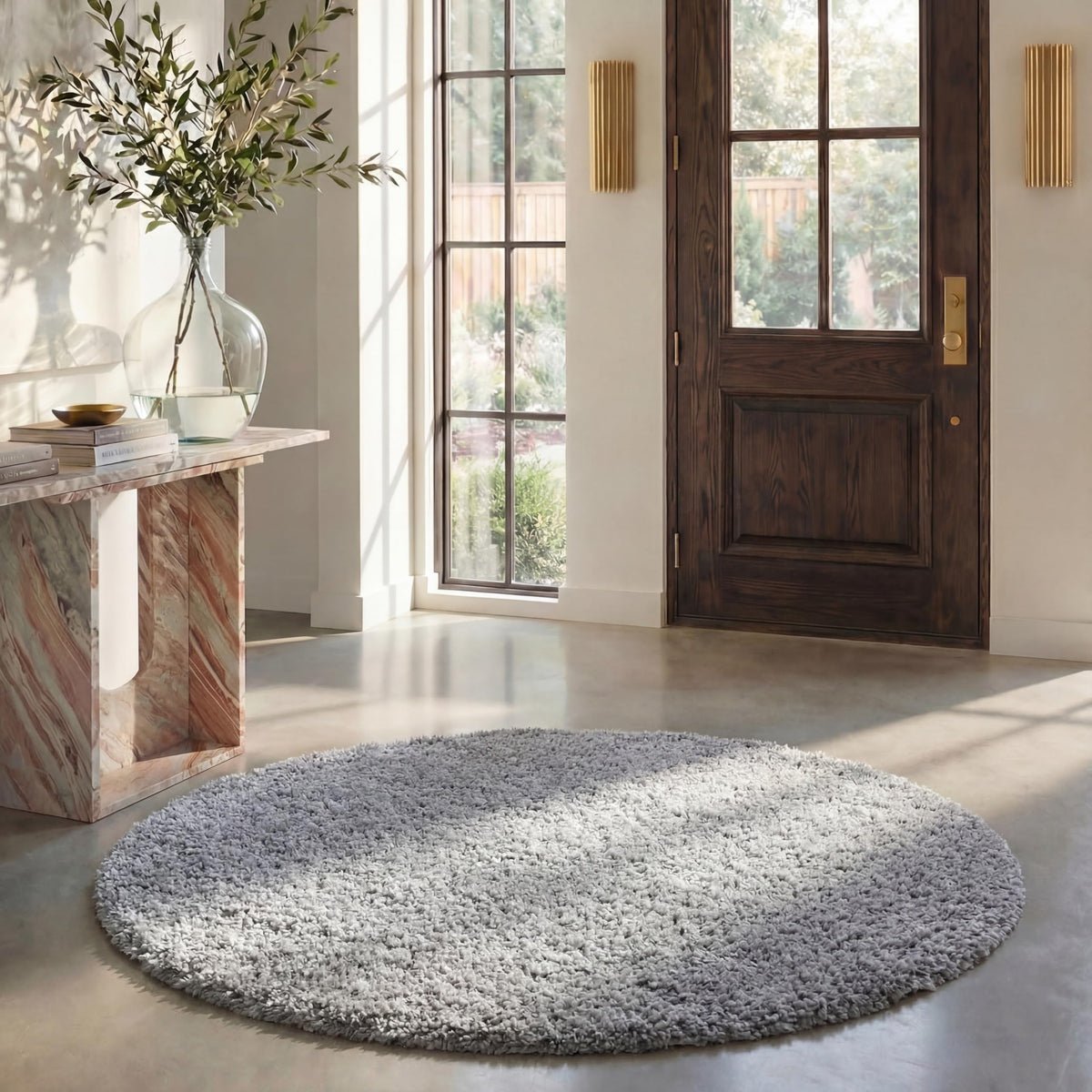 SAFAVIEH August Shag Rug 8'x10', Soft Plush Modern Ivory AUG900C