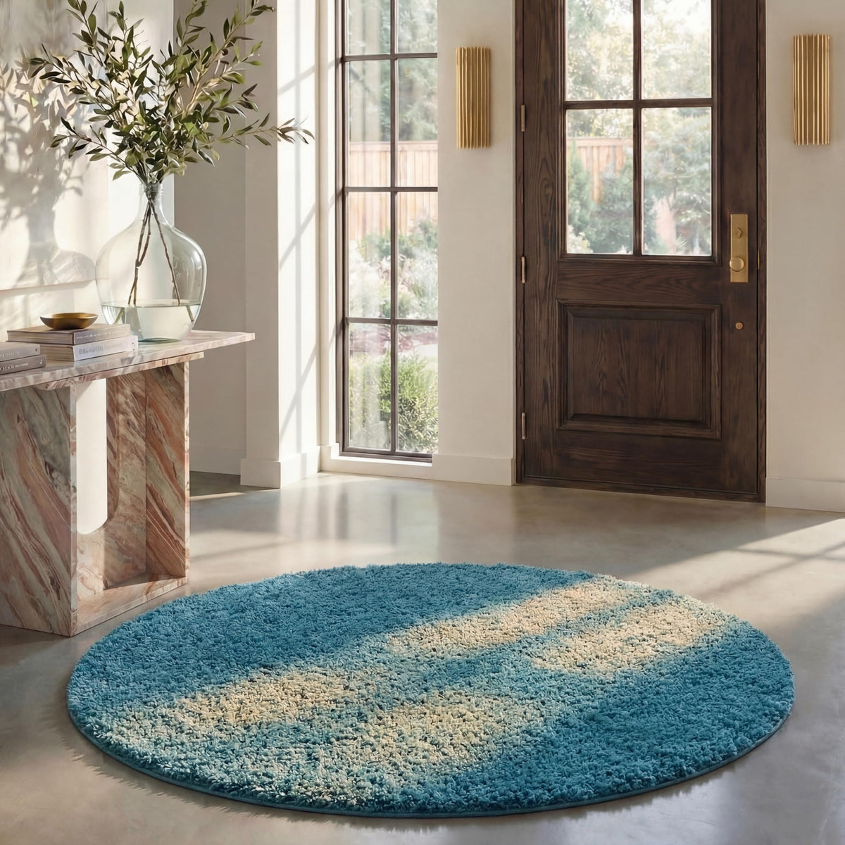 SAFAVIEH August Shag Rug 8'x10', Soft Plush Modern Ivory AUG900C