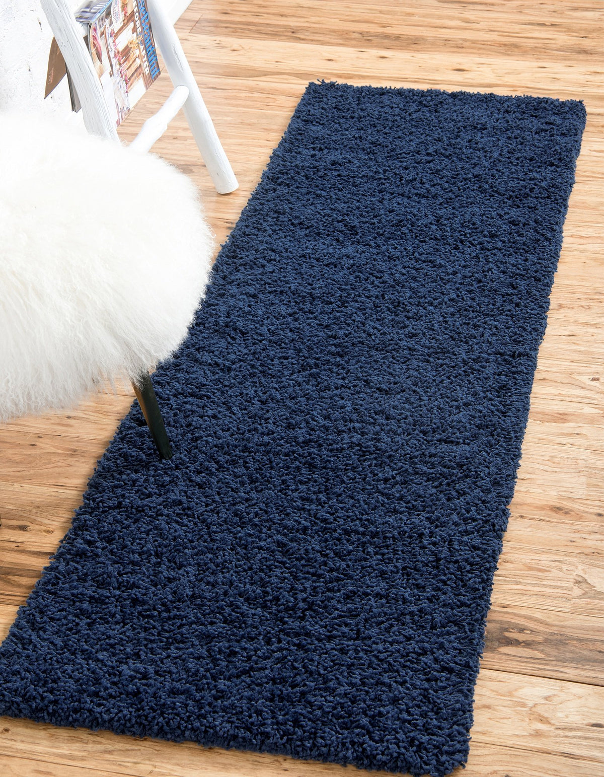 Unique Loom Solid Shag Collection Area Rug (8' x 10' Rectangle, Sandy Brown)