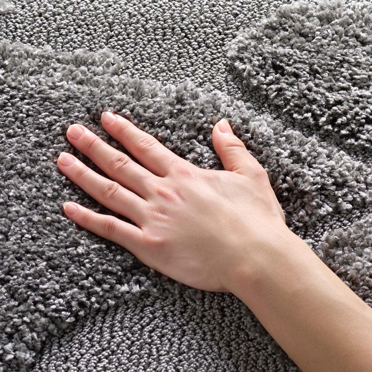SAFAVIEH Area Rug 8x10 - Florida Shag Collection - Large - Smoke & Beige, Floral Design, Non-Shedding & Easy Cleaning, Plush Thick Pile, Ideal for Living Room, Bedroom, Dining Space (SG459-7913)