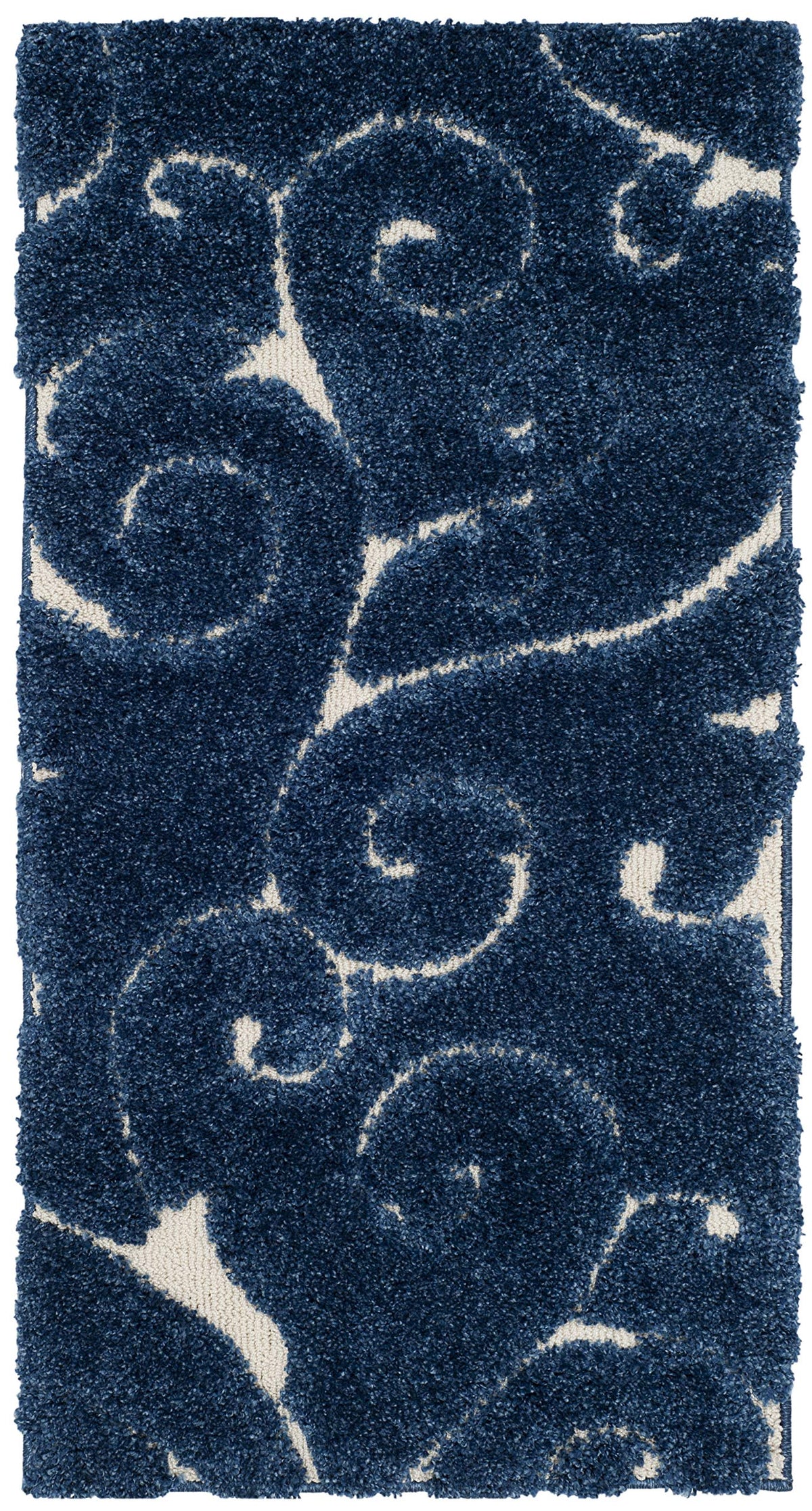 SAFAVIEH Florida Shag Rug 8'x10', Soft Plush Cream & Beige SG455-1113