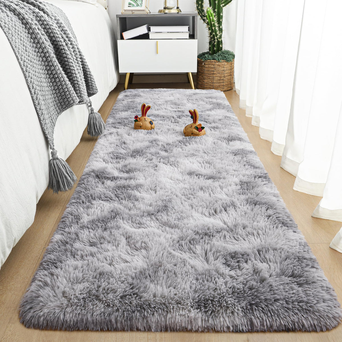 Tepook Fluffy Large Rugs for Living Room, 8x10 Area Rugs for Bedroom
