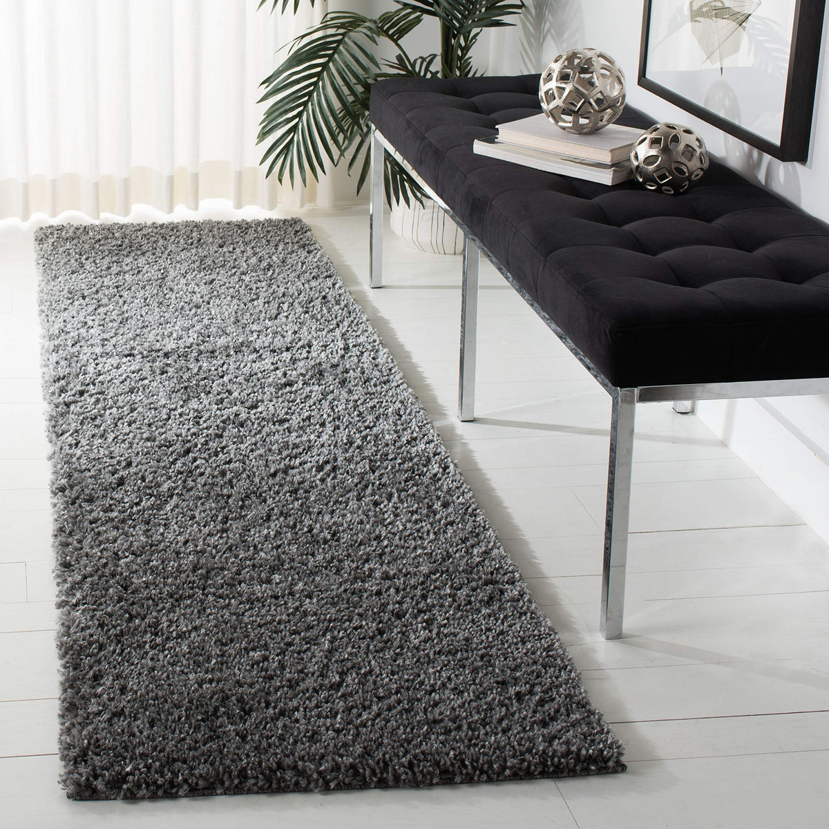 SAFAVIEH August Shag Rug 8'x10', Soft Plush Modern Ivory AUG900C