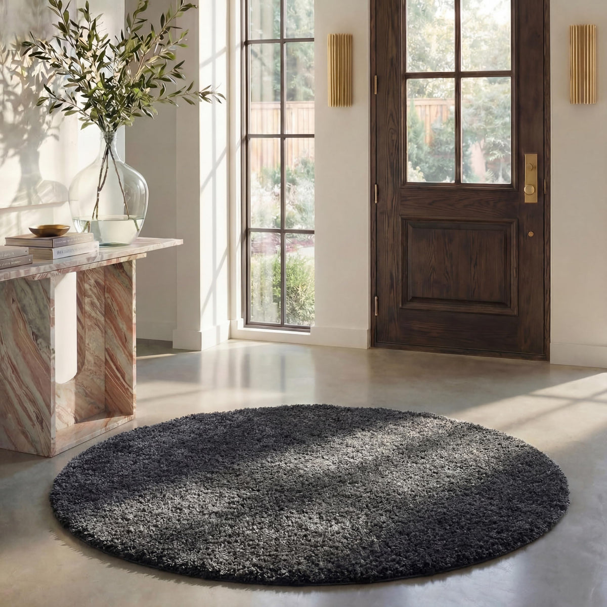 SAFAVIEH August Shag Rug 8'x10', Soft Plush Modern Ivory AUG900C