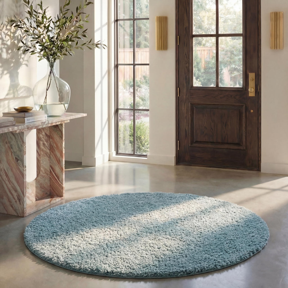SAFAVIEH August Shag Rug 8'x10', Soft Plush Modern Ivory AUG900C