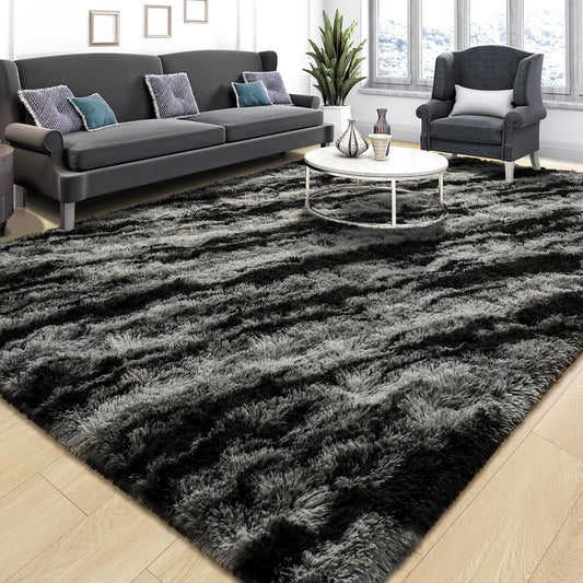 Tepook Fluffy Large Rugs for Living Room, 8x10 Area Rugs for Bedroom