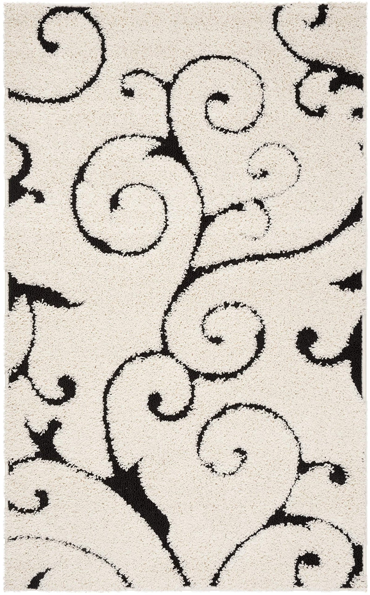 SAFAVIEH Florida Shag Rug 8'x10', Soft Plush Cream & Beige SG455-1113