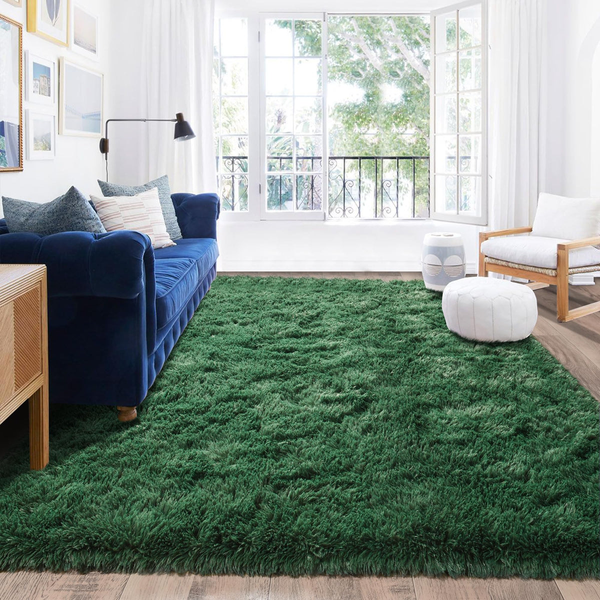 8x10 Area Rugs for Living Room, Ultra Soft Large Shag Black Bedroom Rug Upgrade Non-Slip Plush Modern Fluffy Carpet for Kids Boys Girls Room Home Decor Aesthetic