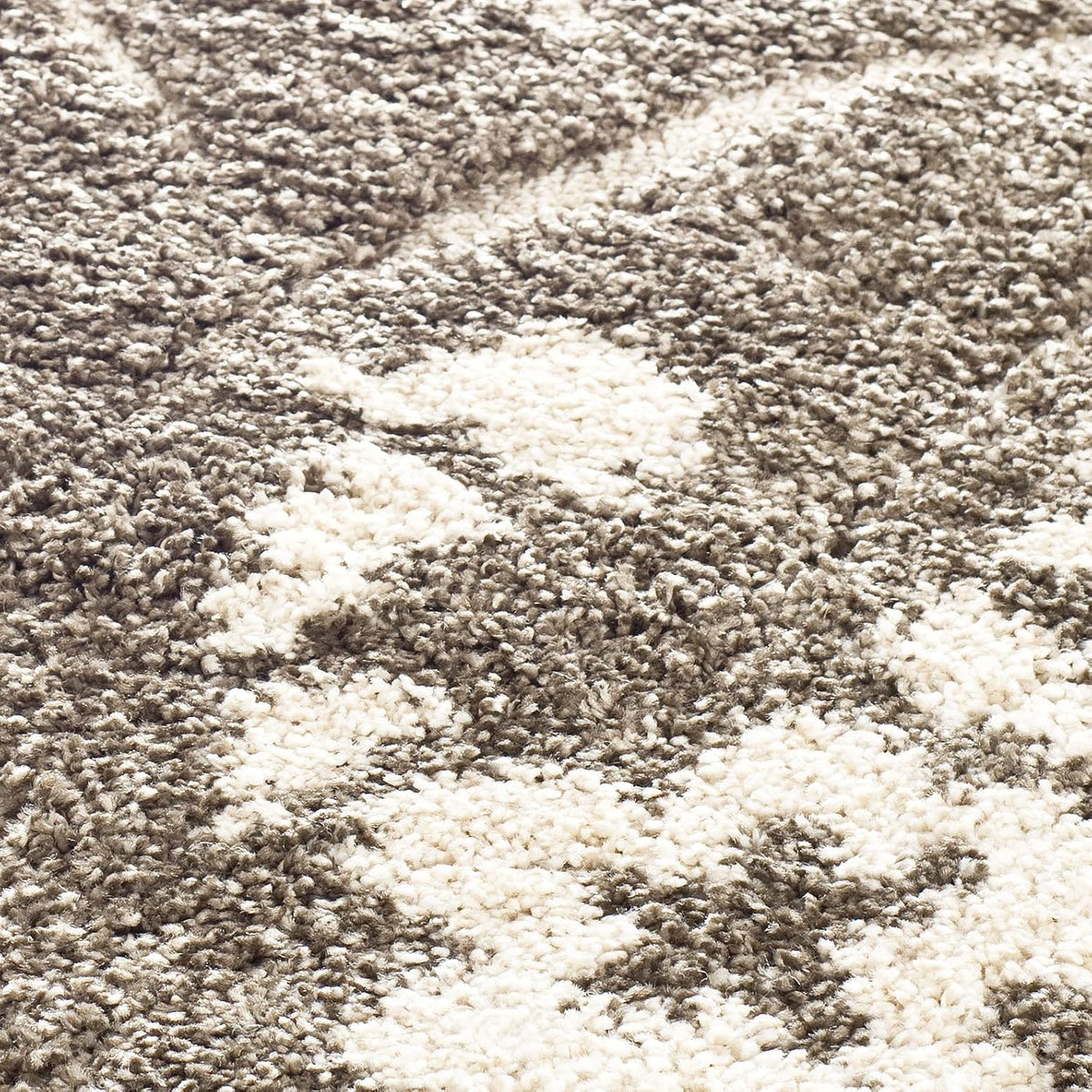 SAFAVIEH Florida Shag Collection Area Rug - 8'6" x 12', Smoke & Beige, Floral Design, Non-Shedding & Easy Care, 1.2-inch Thick Ideal for High Traffic Areas in Living Room, Bedroom (SG457-7913)