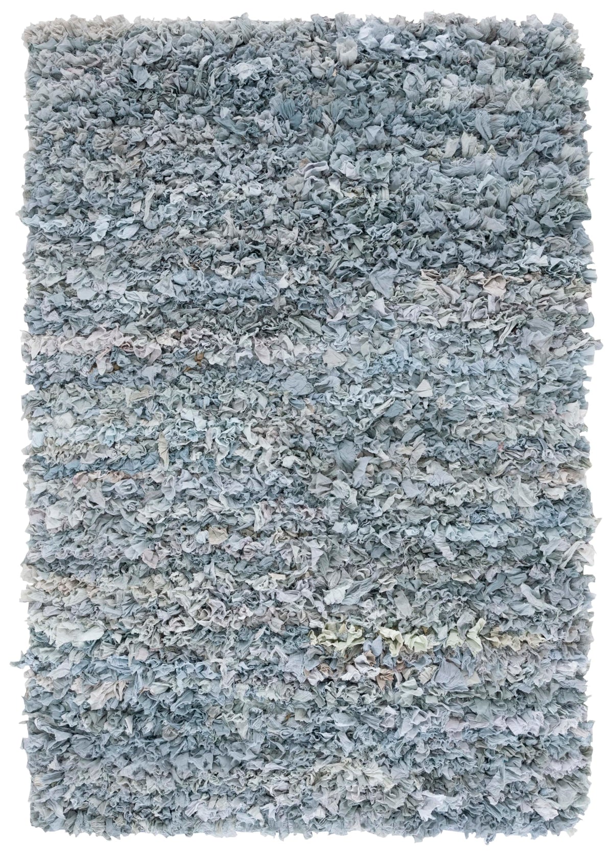 SAFAVIEH Rio Shag Collection Area Rug - 5' x 8', Creme, Handmade Decorative, 3.5-inch Thick Ideal for High Traffic Areas in Living Room, Bedroom (SG951W)