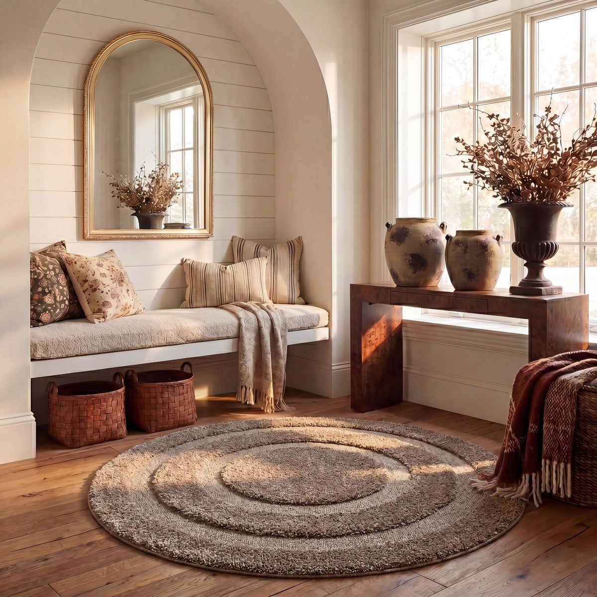 SAFAVIEH Florida Shag Rug 8'x10', Soft Plush Modern Cream SG454-1111