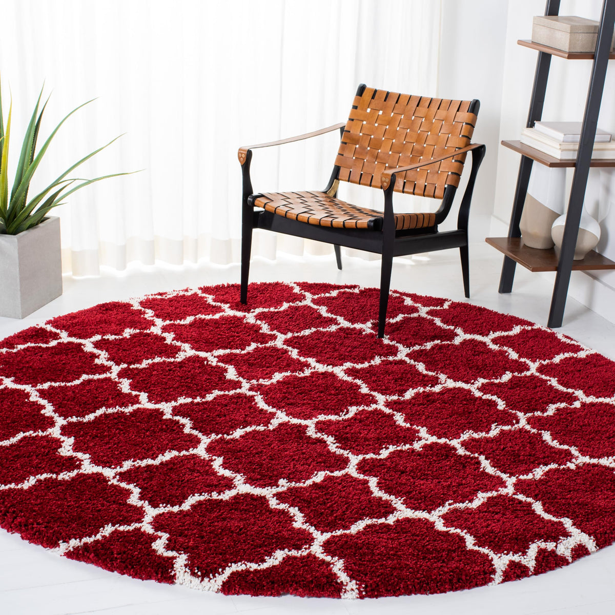 SAFAVIEH Hudson Shag Rug 9'x12', Soft Plush Modern Navy & Ivory SGH282C
