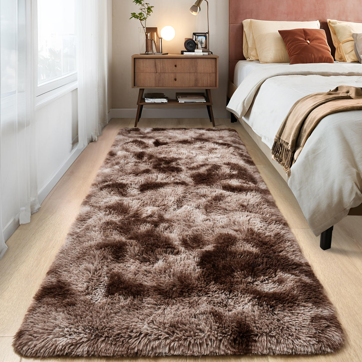 Tepook Fluffy Large Rugs for Living Room, 8x10 Area Rugs for Bedroom