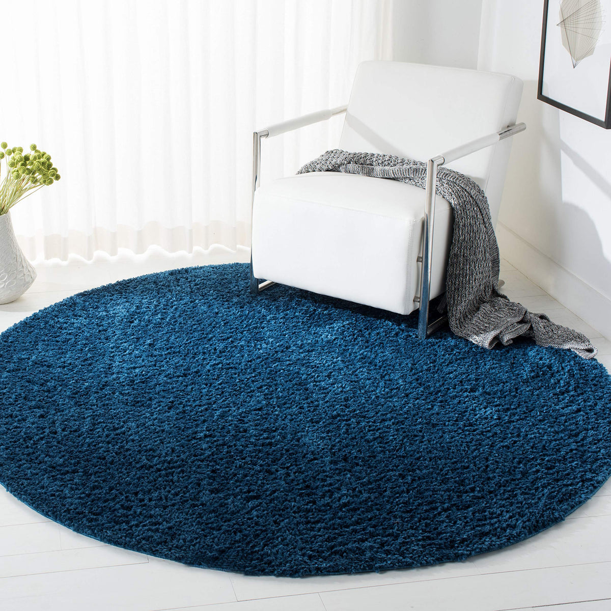 SAFAVIEH August Shag Rug 8'x10', Soft Plush Modern Ivory AUG900C