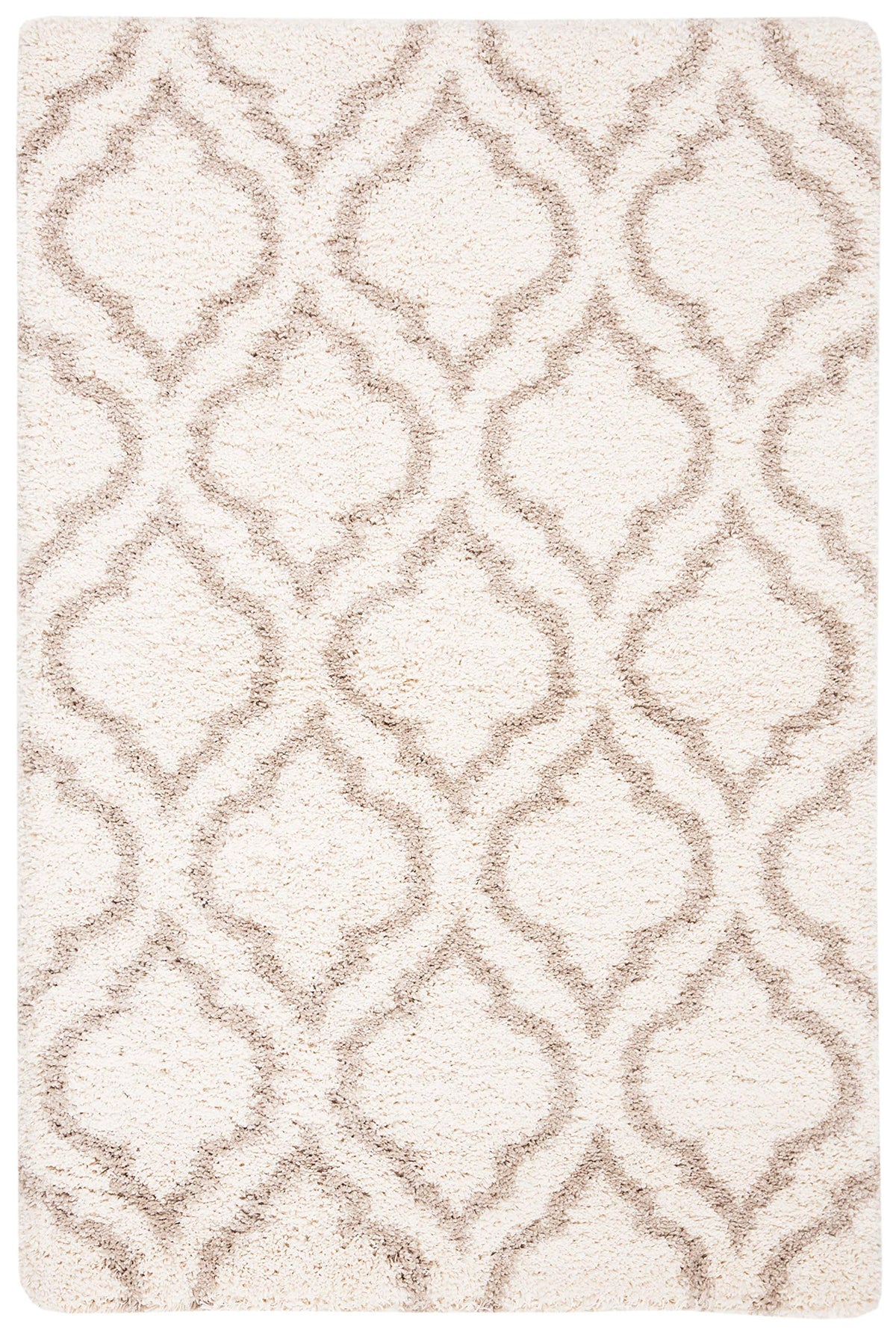 SAFAVIEH Hudson Shag Rug 8x10, Plush Large Multi Ivory & Beige SGH284E