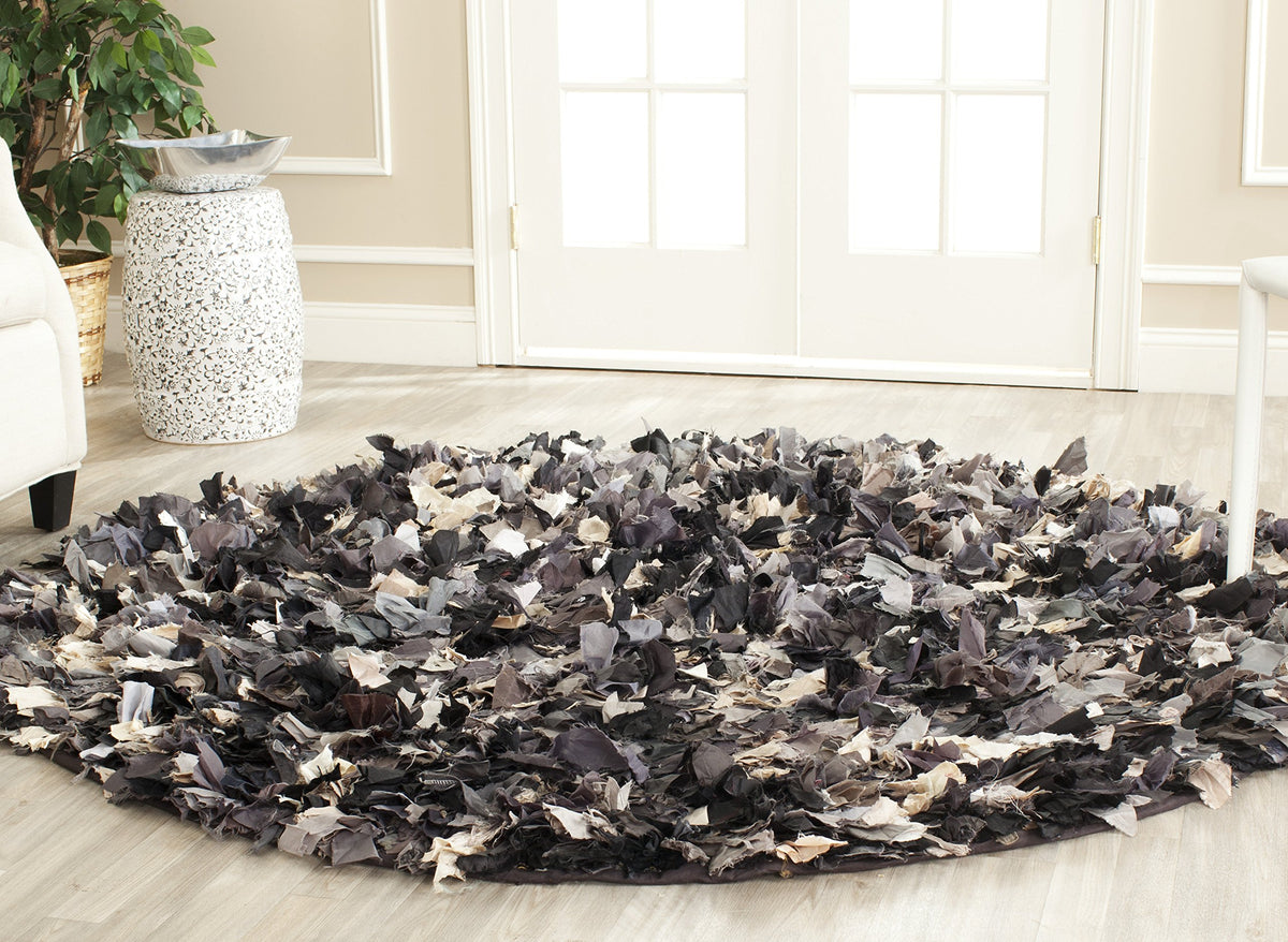 SAFAVIEH Rio Shag Collection Area Rug - 5' x 8', Creme, Handmade Decorative, 3.5-inch Thick Ideal for High Traffic Areas in Living Room, Bedroom (SG951W)