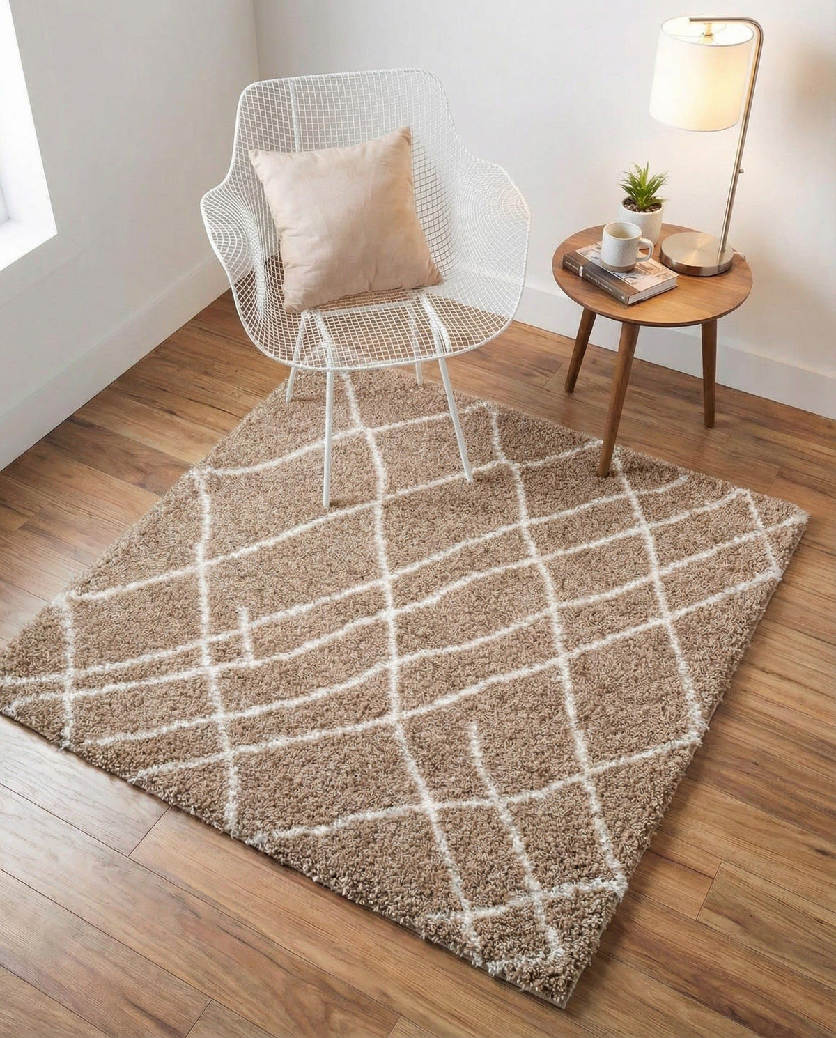 Rugs.com - Soft Touch Shag Rug – 6' 1 x 9' Sage Green Plush Shag Rug – Ultra Soft High Pile Area Rug for Bedroom, Living Room, and Home Office