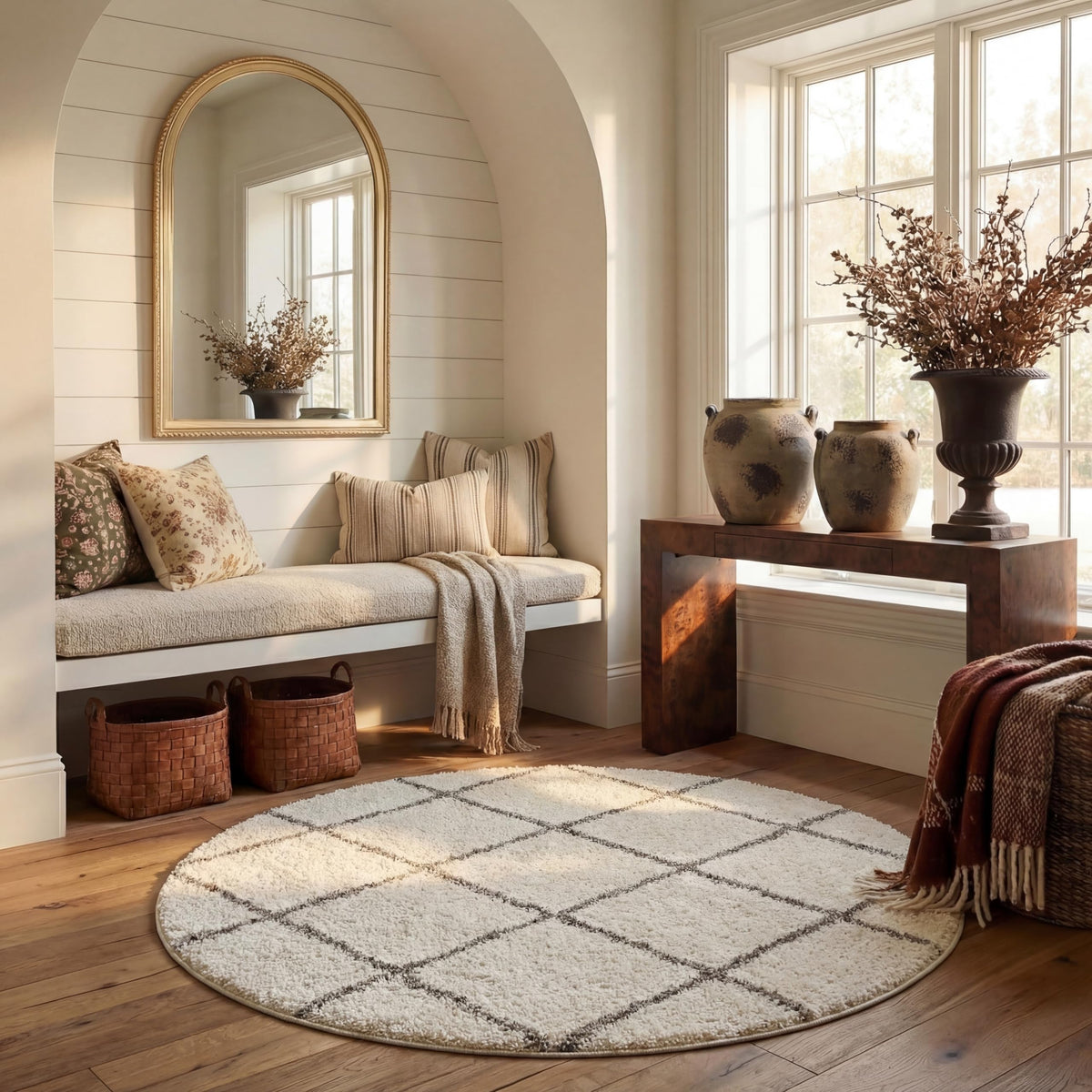 SAFAVIEH Hudson Shag Rug 8'x10', Soft Plush Moroccan Ivory & Beige SGH281D