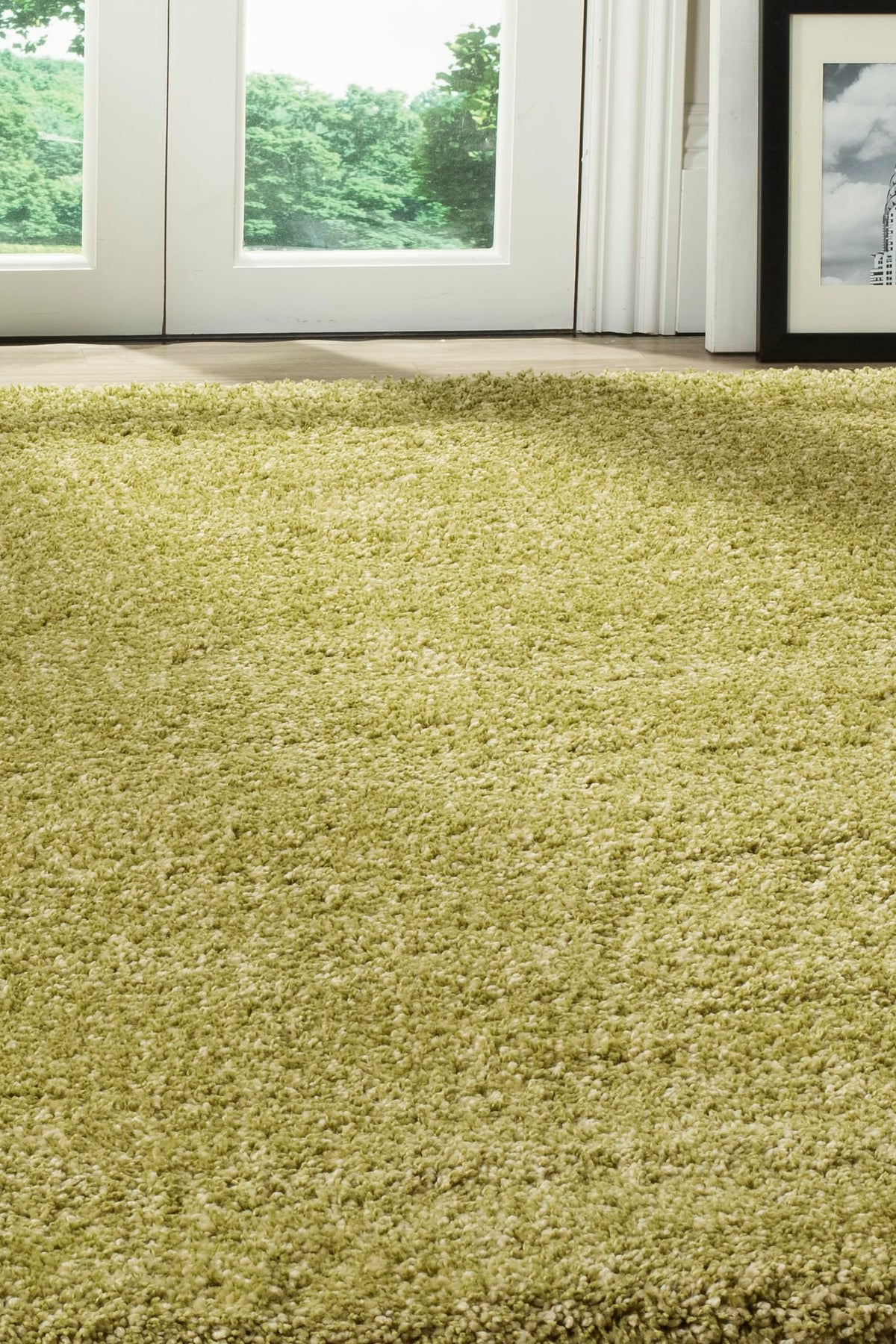 SAFAVIEH Area Rug 8x10 - California Shag Collection - Large - Beige, Non-Shedding & Easy to Clean, Ultra Plush Thick Pile, Ideal for Living Room, Bedroom, Dining Space (SG151-1313)
