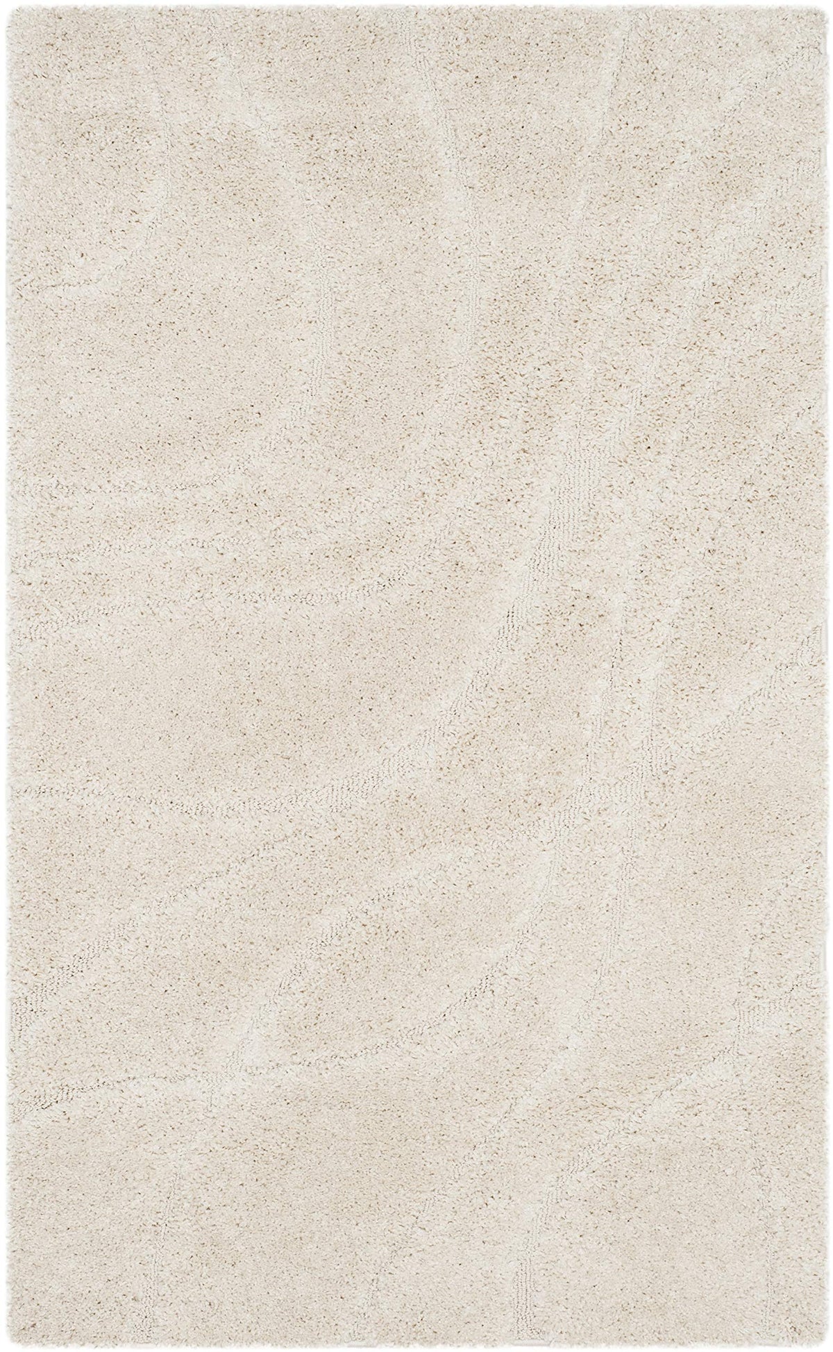 SAFAVIEH Florida Shag Rug 6'x9', Soft Plush Modern Cream & Beige SG471-1113