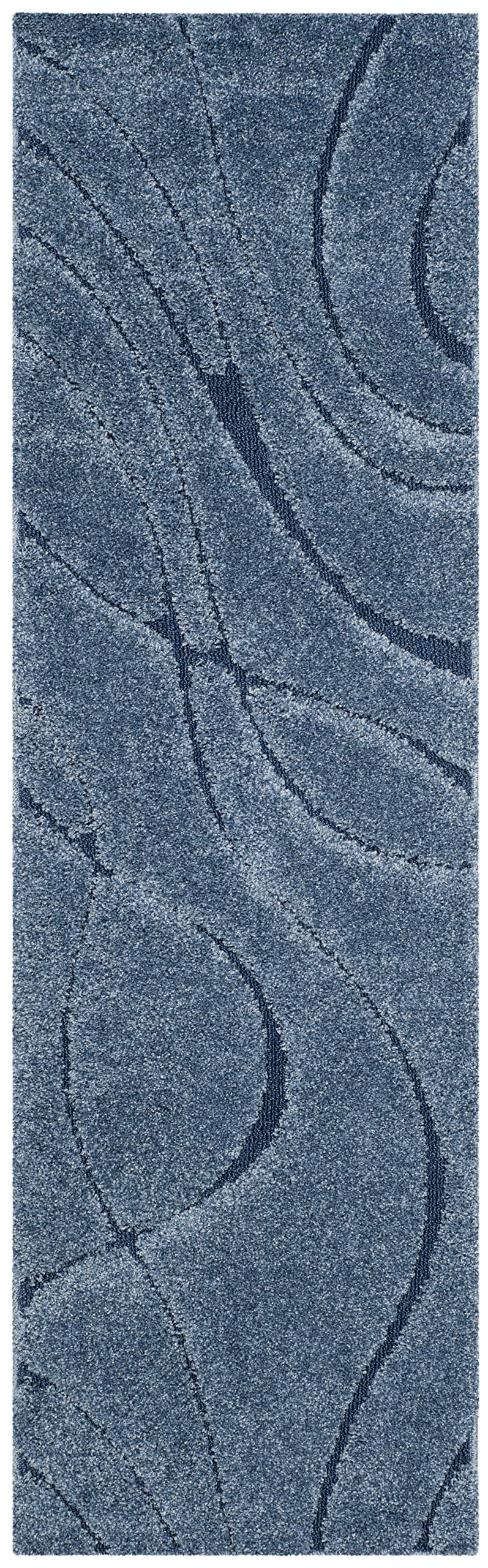 SAFAVIEH Florida Shag Rug 6'x9', Soft Plush Modern Cream & Beige SG471-1113