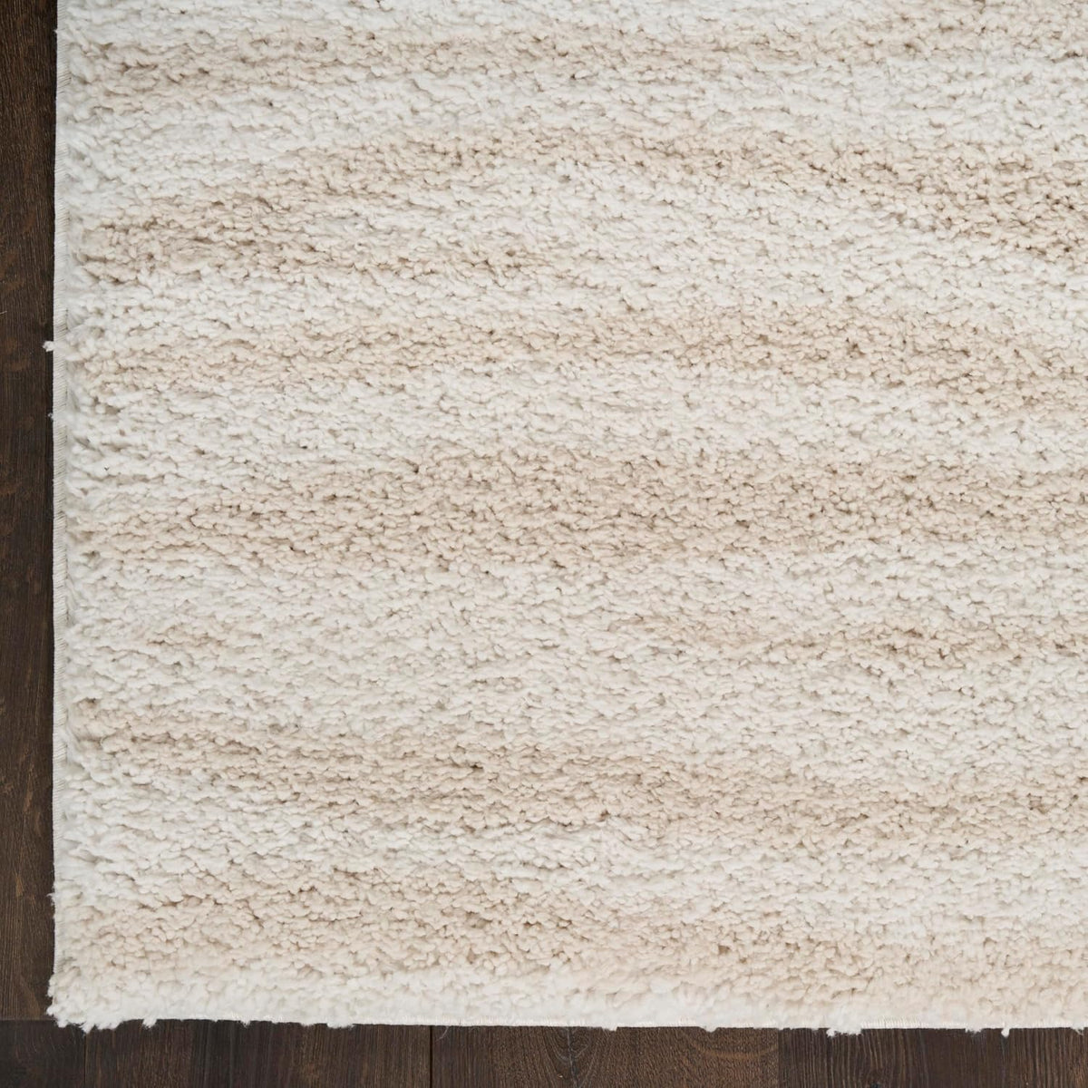Nourison Home Modern Shag Ivory Beige 5'3" x 7' Area Rug - Easy Clean, Non Shedding, Bed Room, Living Room, Dining Room, Kitchen (5' x 7')