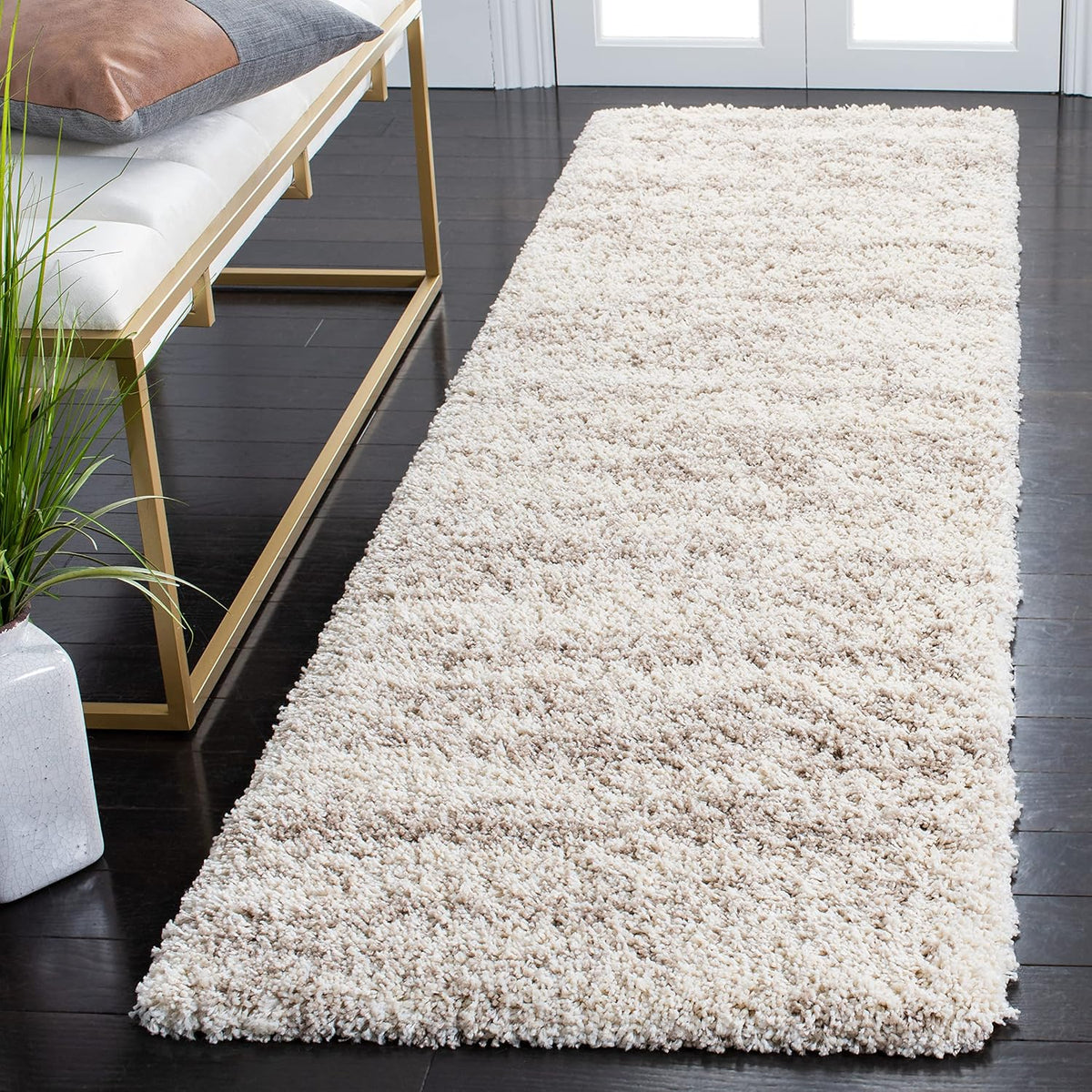SAFAVIEH Hudson Shag Rug 8x10, Large Ivory & Beige SGH206B