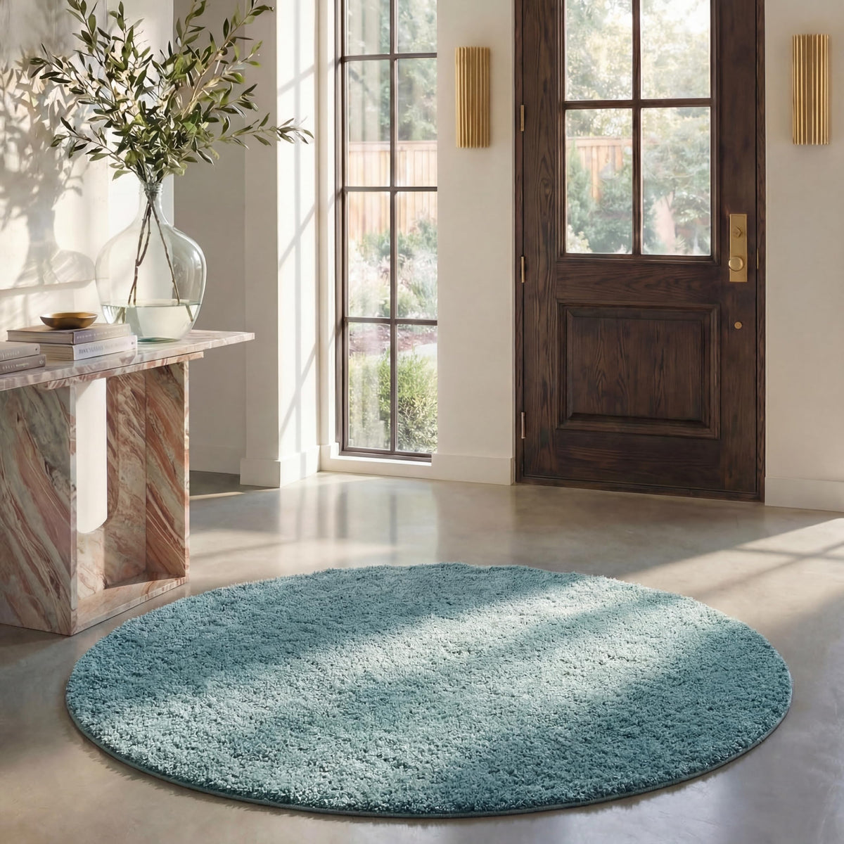SAFAVIEH Area Rug 8x10 - California Shag Collection - Large - Beige, Non-Shedding & Easy to Clean, Ultra Plush Thick Pile, Ideal for Living Room, Bedroom, Dining Space (SG151-1313)