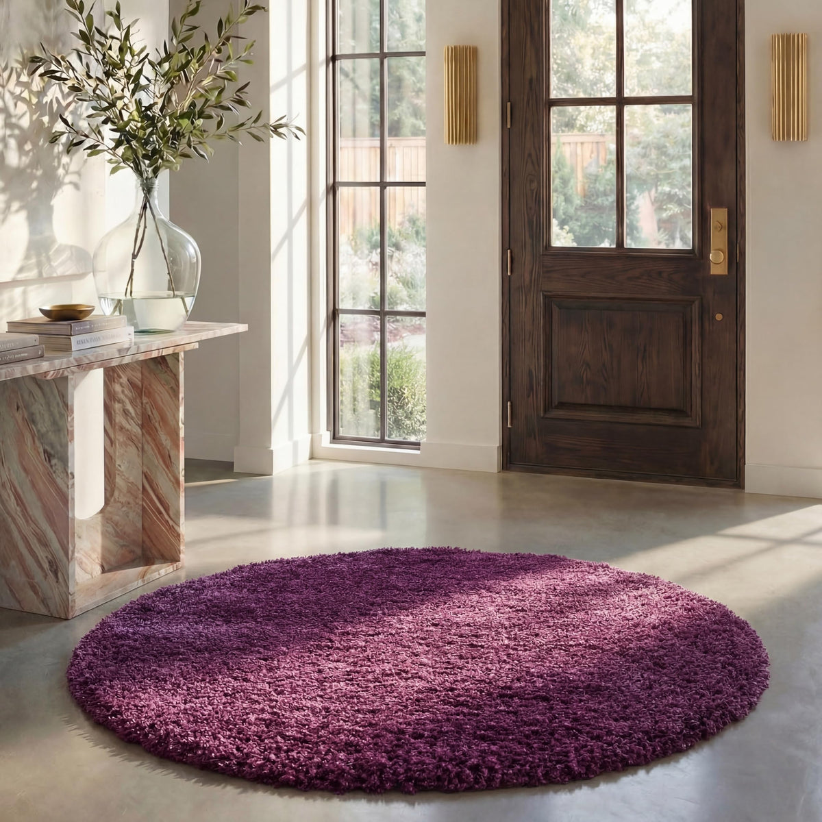 SAFAVIEH Area Rug 8x10 - California Shag Collection - Large - Beige, Non-Shedding & Easy to Clean, Ultra Plush Thick Pile, Ideal for Living Room, Bedroom, Dining Space (SG151-1313)